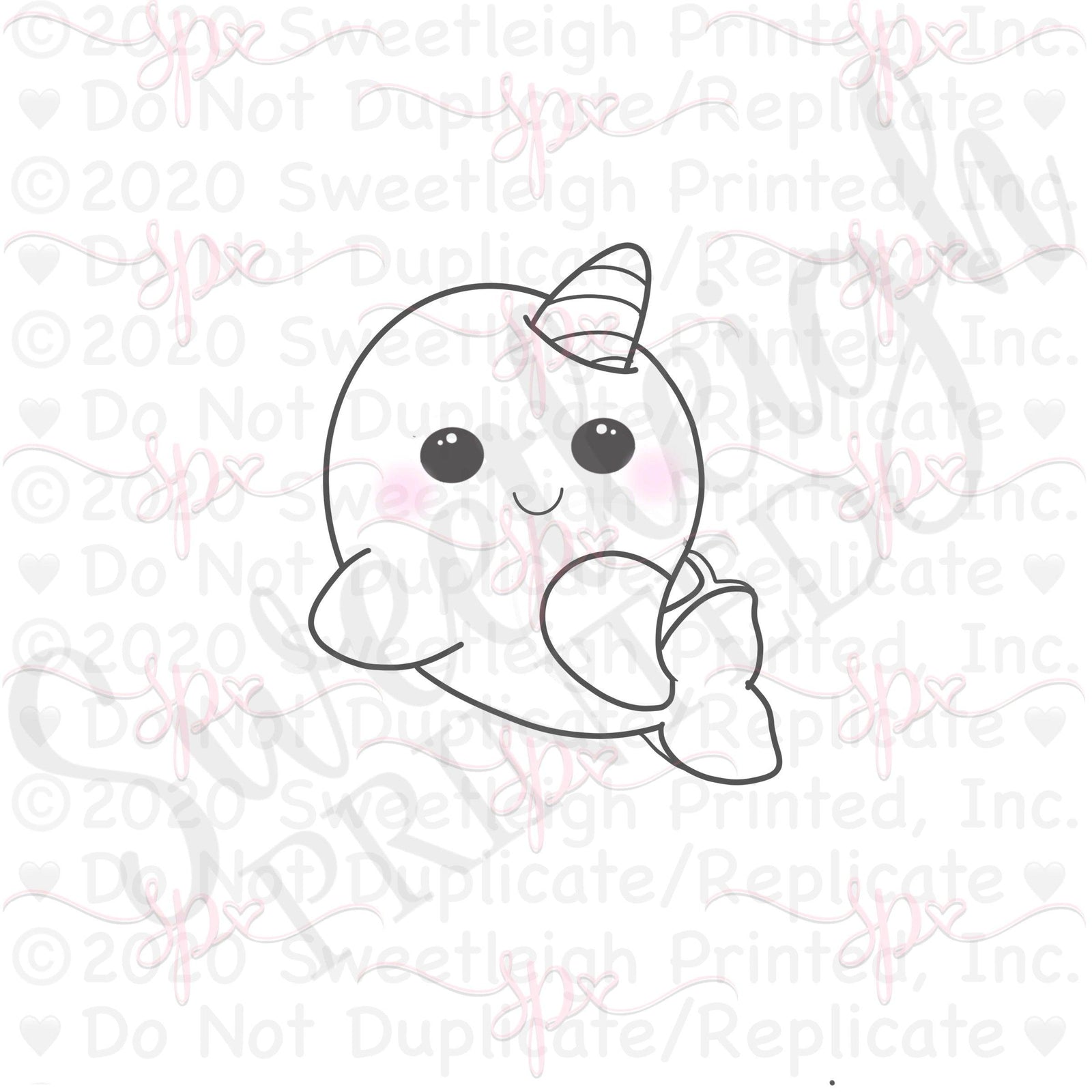 Narwhal Cookie Cutter - Sweetleigh 