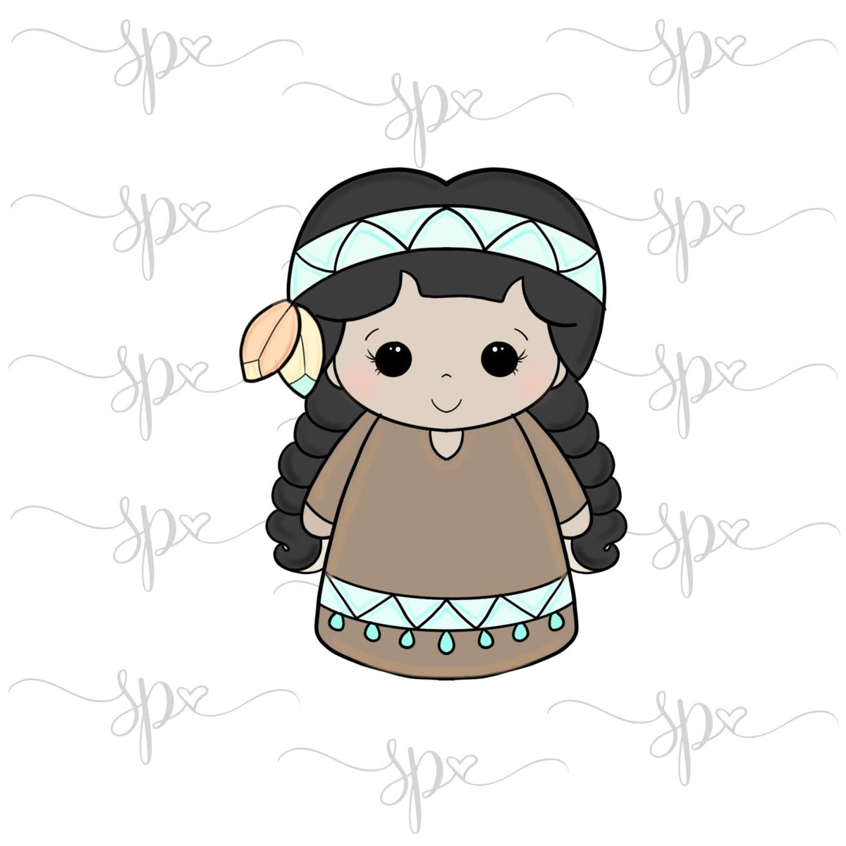 Native American Girl 2019 Cookie Cutter - Sweetleigh 