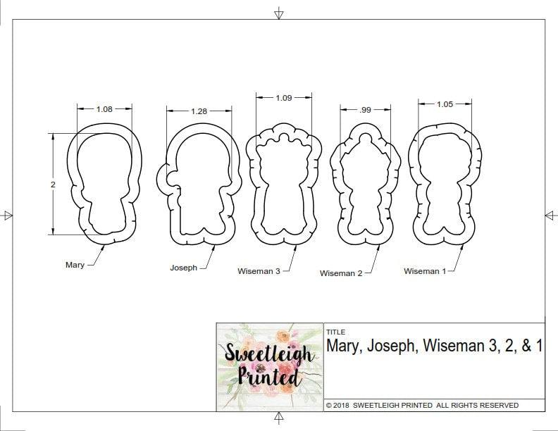 Nativity Cookie Cutter Set - Sweetleigh 