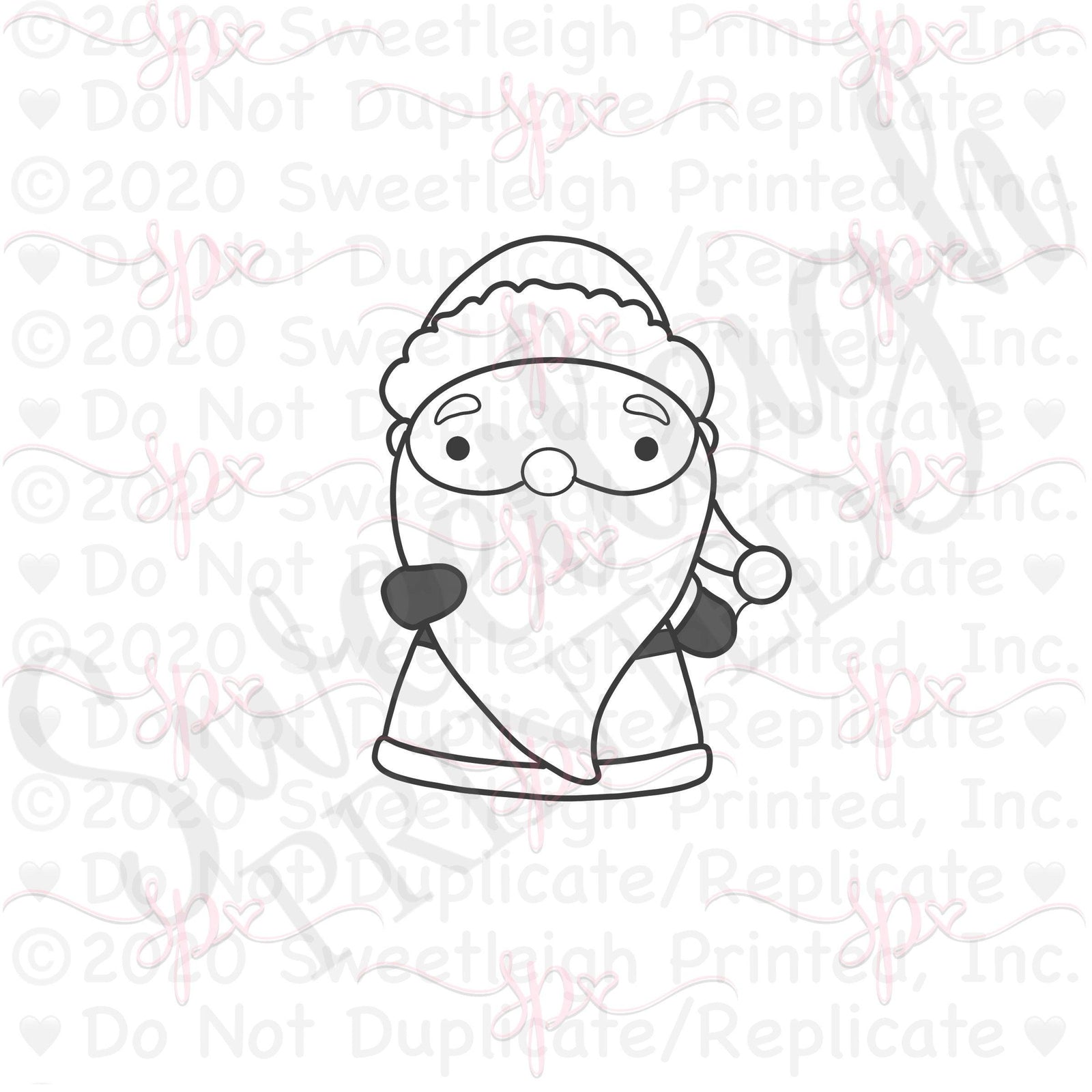NBC Santa Cookie Cutter - Sweetleigh 