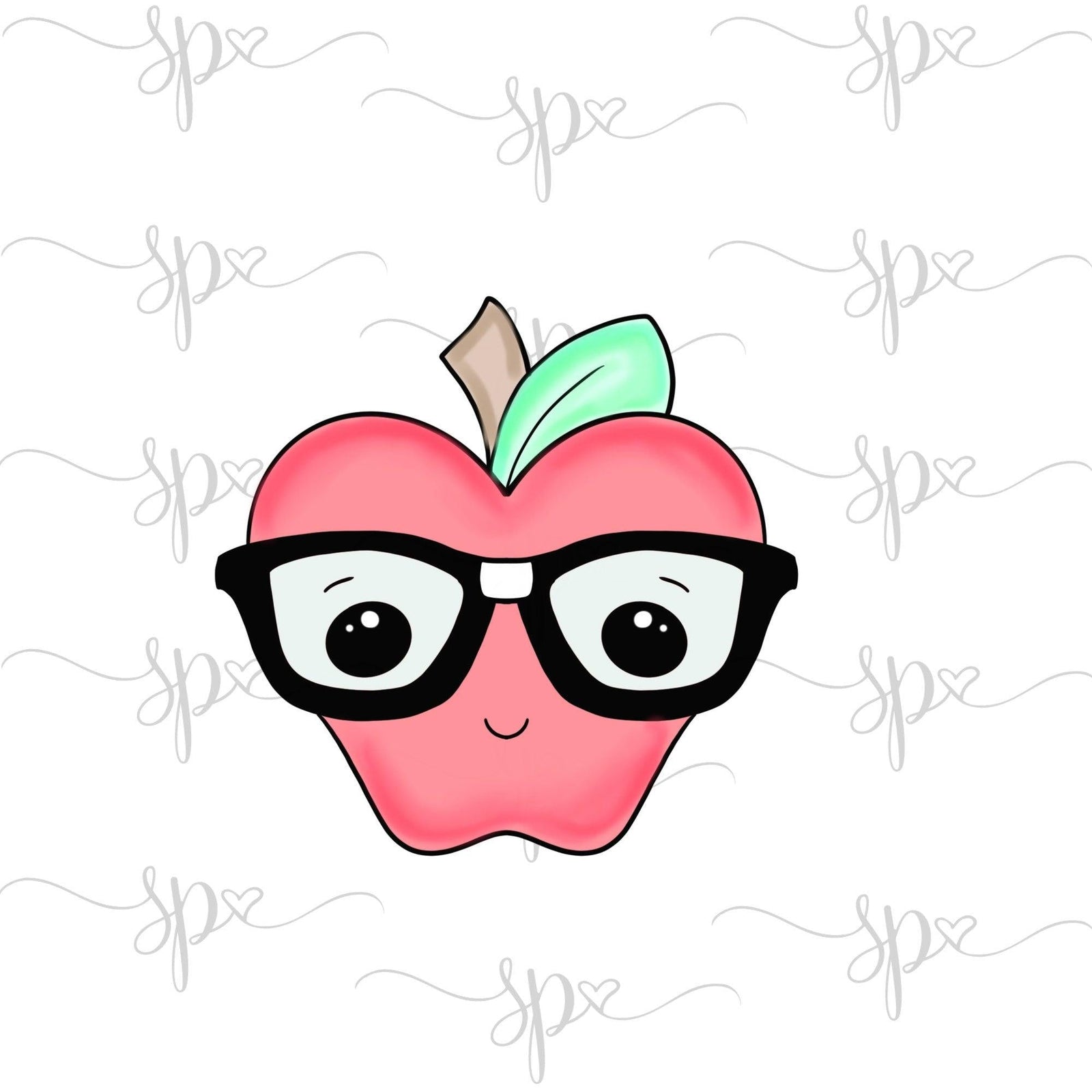 Nerdy Apple Cookie Cutter - Sweetleigh 