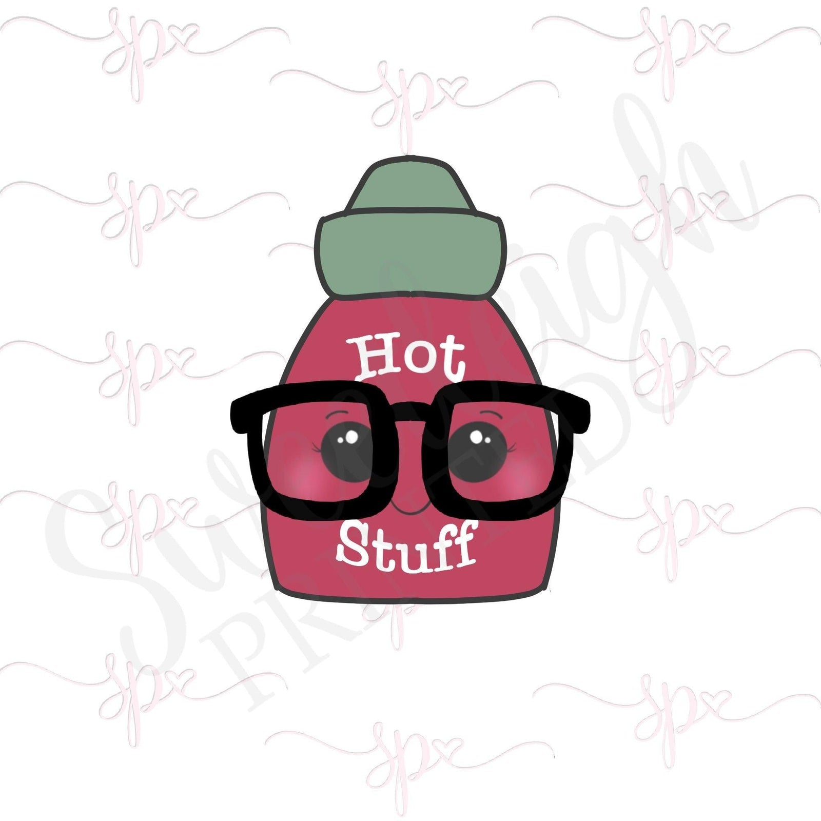 Nerdy Hot Sauce Cookie Cutter - Sweetleigh 