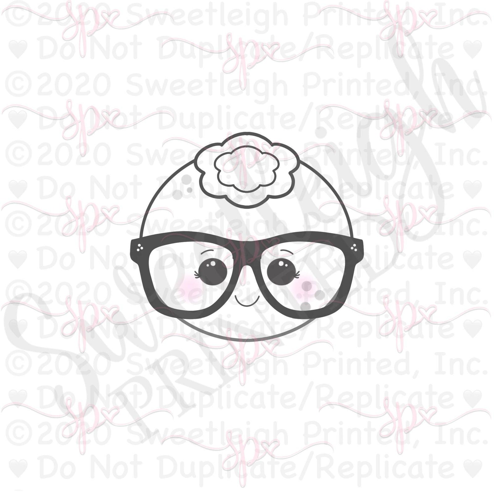 Nerdy Kawaii Blueberry 2020 Cookie Cutter - Sweetleigh 