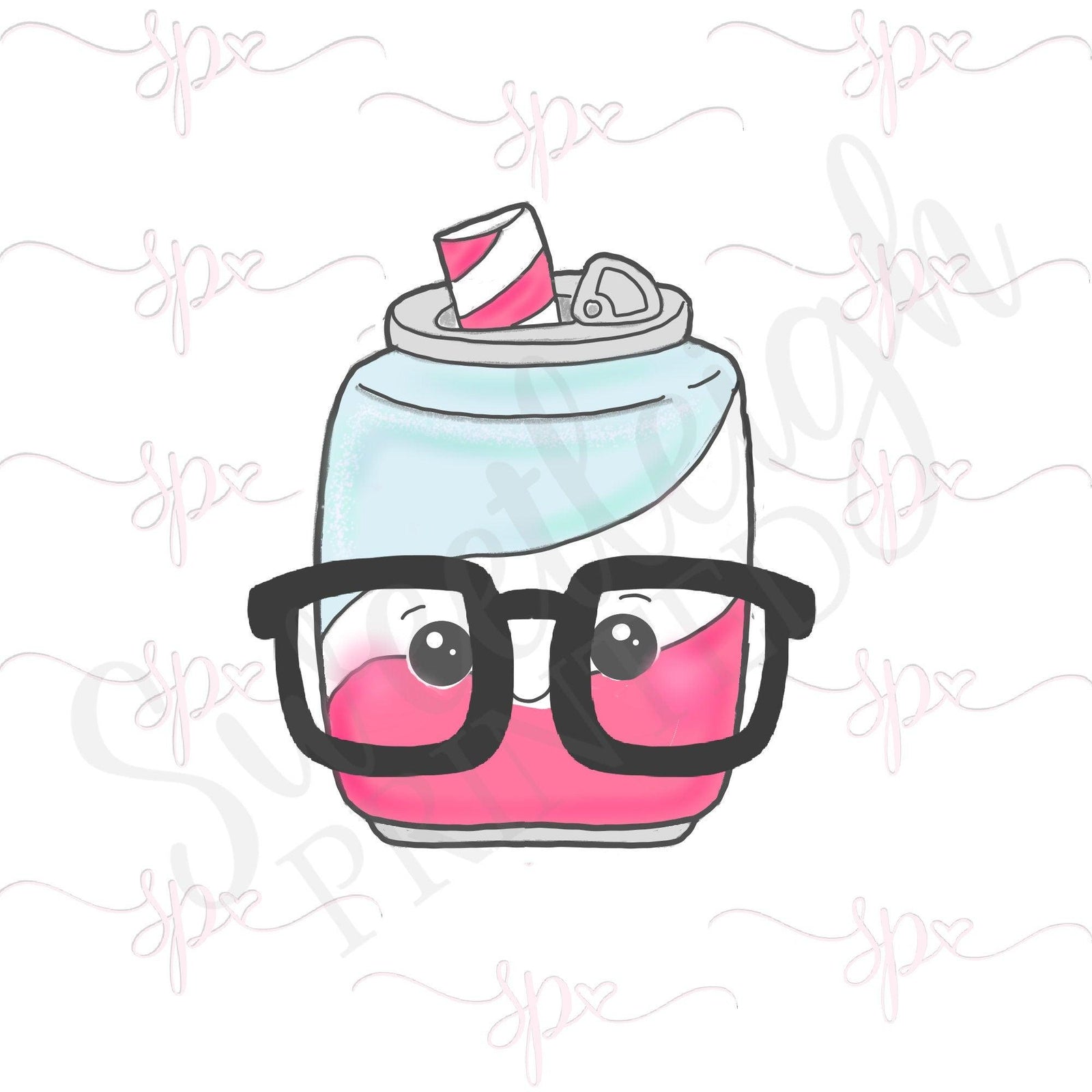 Nerdy Kawaii Cola Can Cookie Cutter - Sweetleigh 