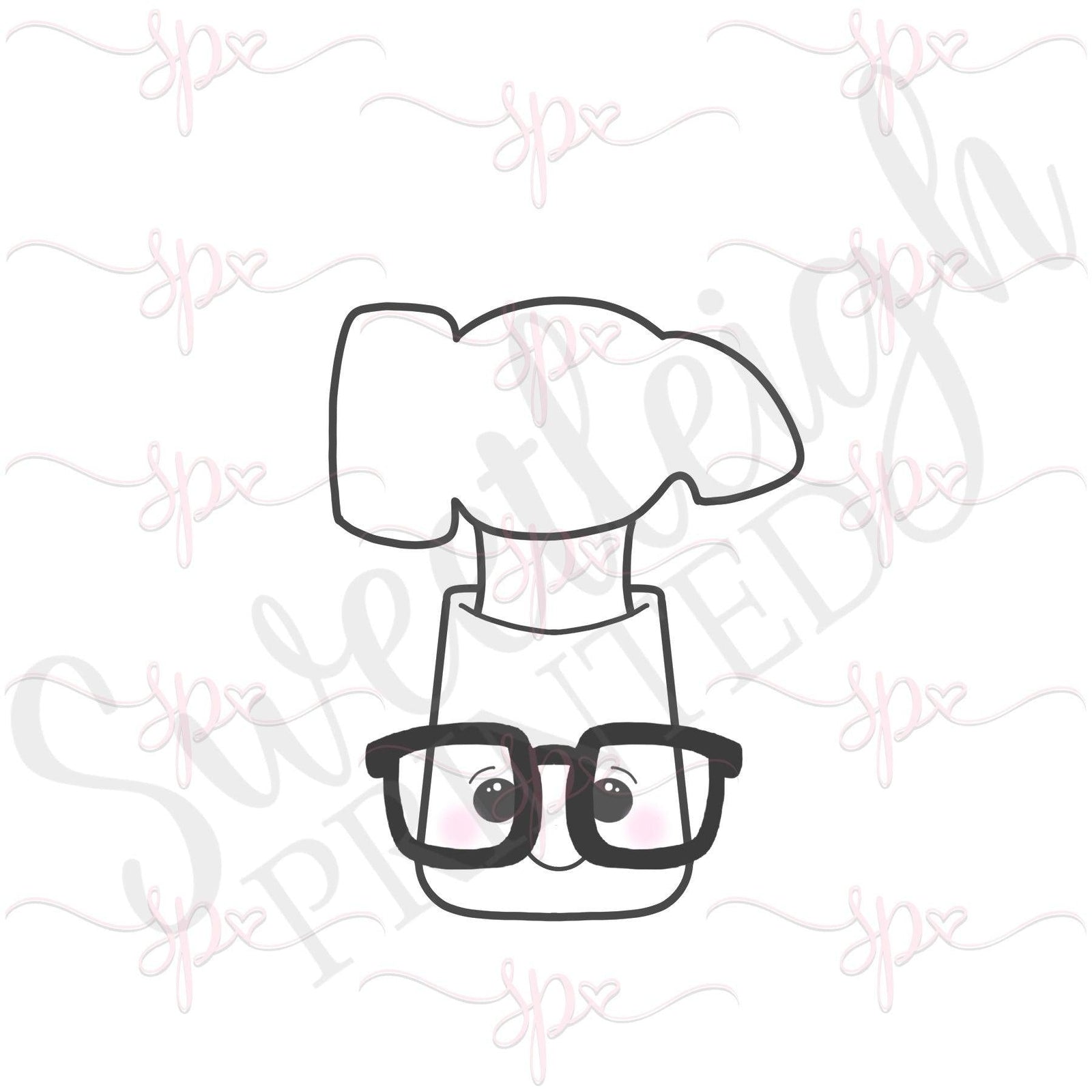 Nerdy Kawaii Hammer Cookie Cutter - Sweetleigh 