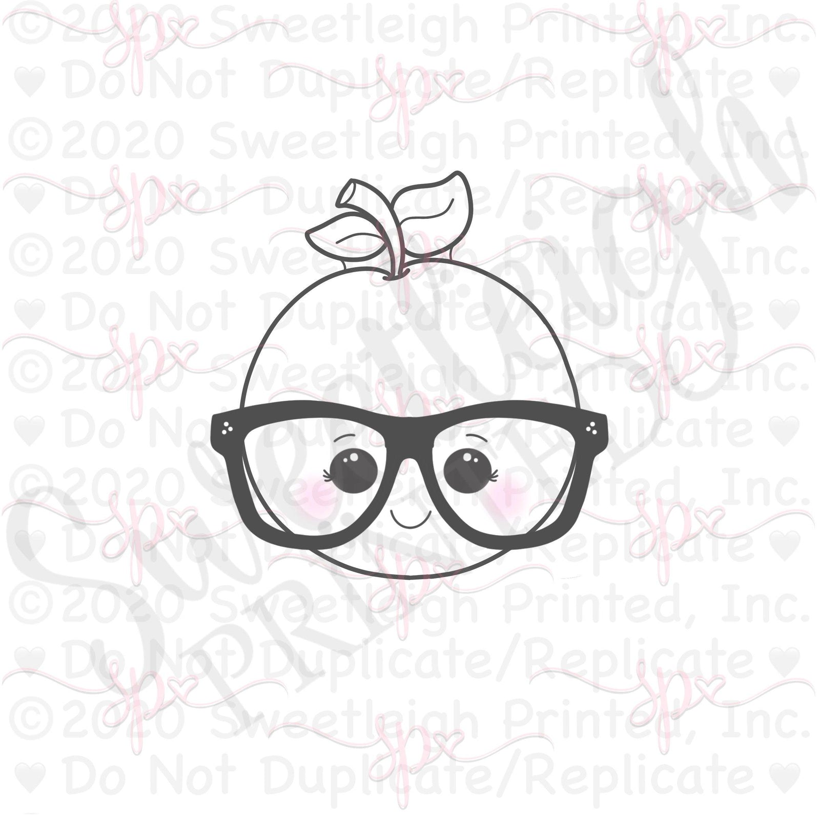 Nerdy Kawaii Orange 2020 Cookie Cutter - Sweetleigh 