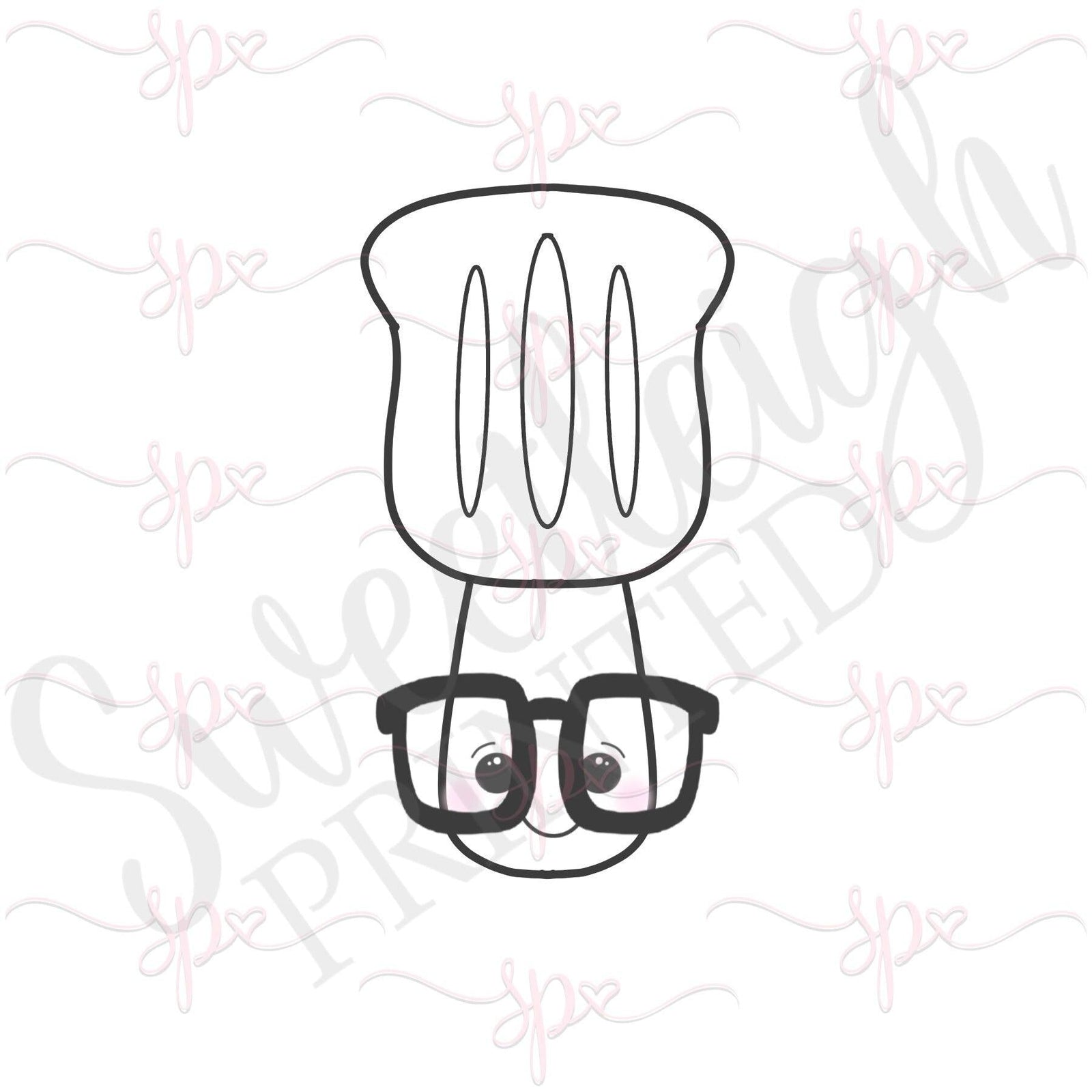 Nerdy Kawaii Spatula Cookie Cutter - Sweetleigh 