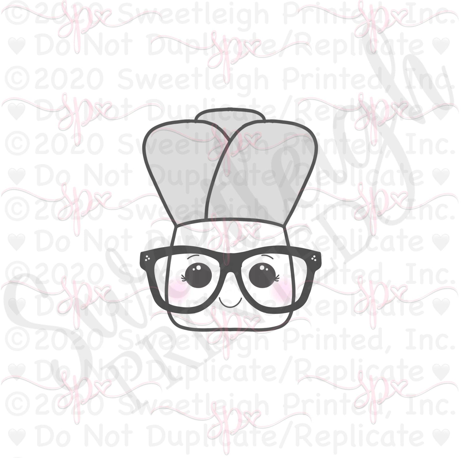 Nerdy Leek Cookie Cutter - Sweetleigh 