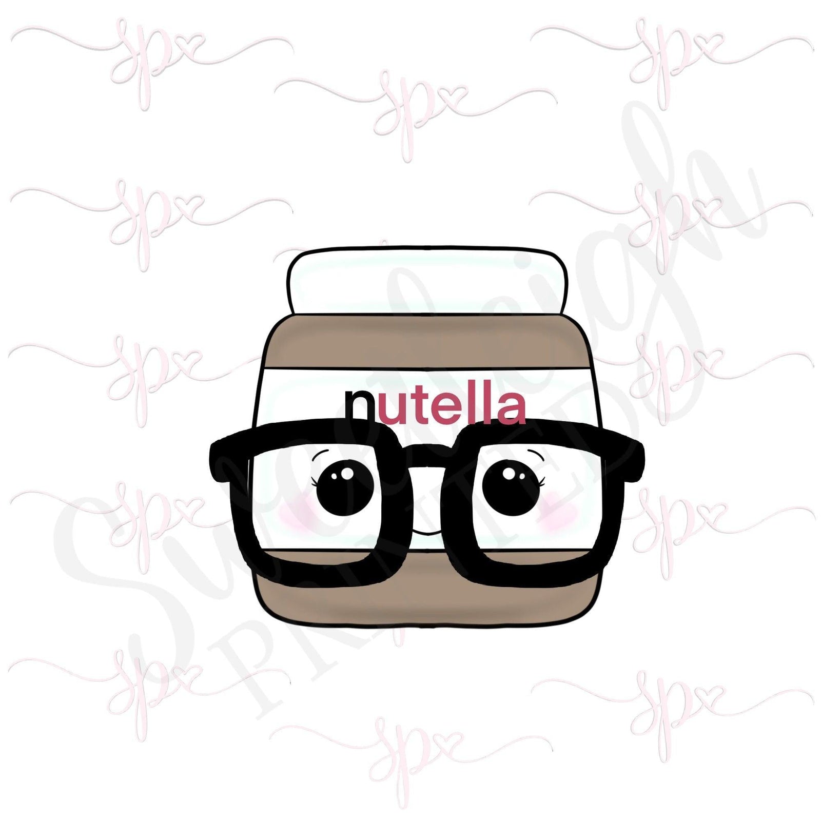 Nerdy Nutella Cookie Cutter - Sweetleigh 
