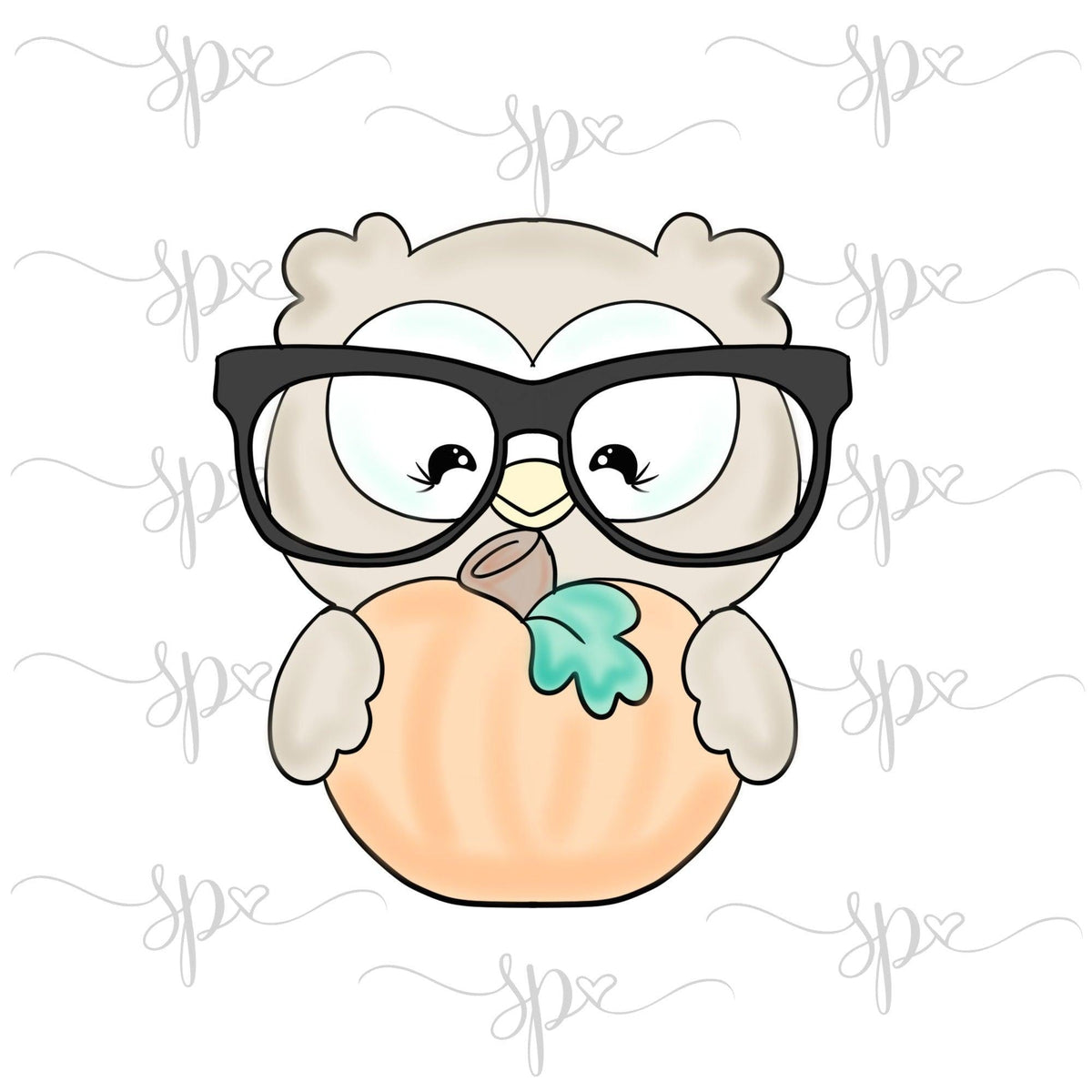 Nerdy Owl Pumpkin Cookie Cutter - Sweetleigh 