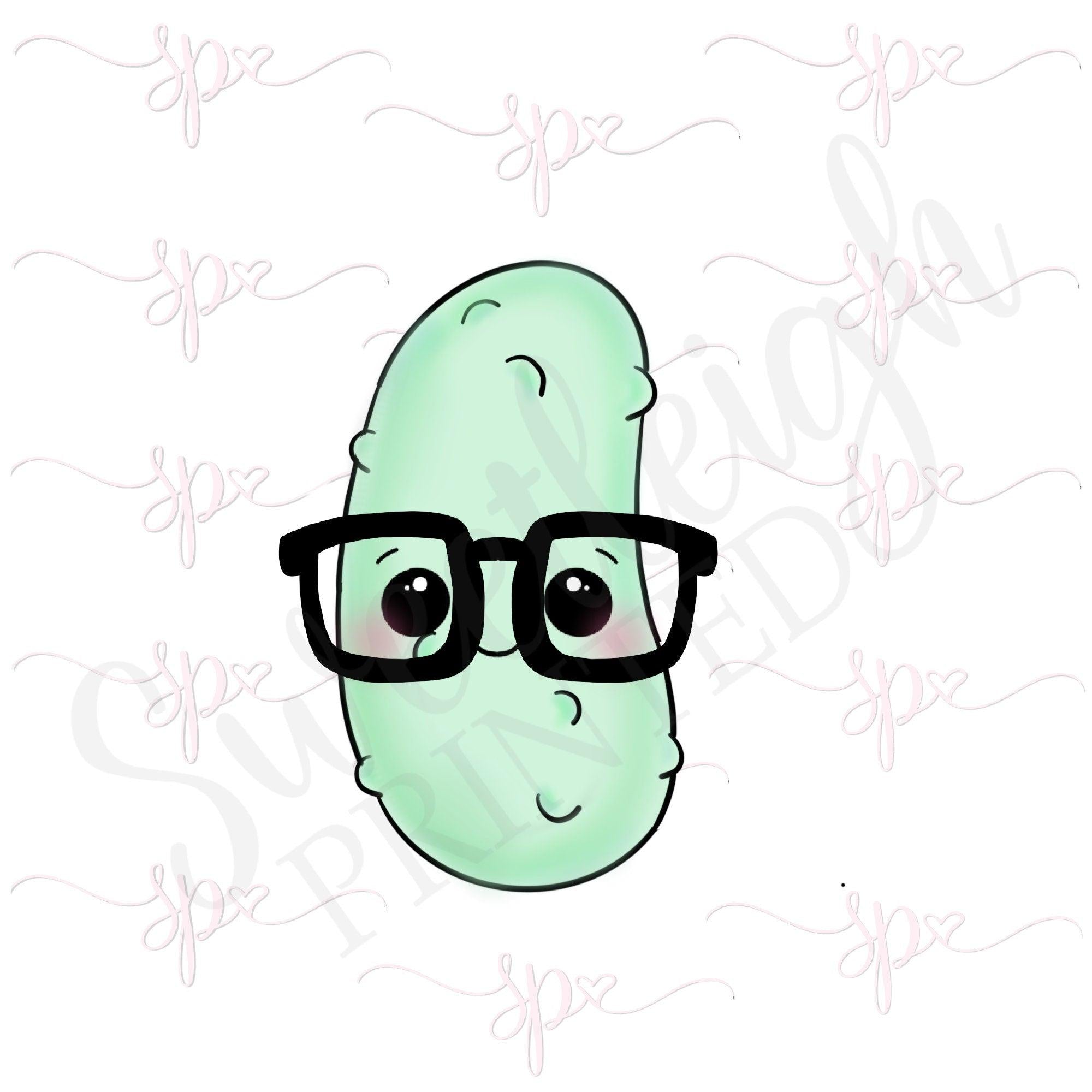 Nerdy Pickle Cookie Cutter - Sweetleigh 