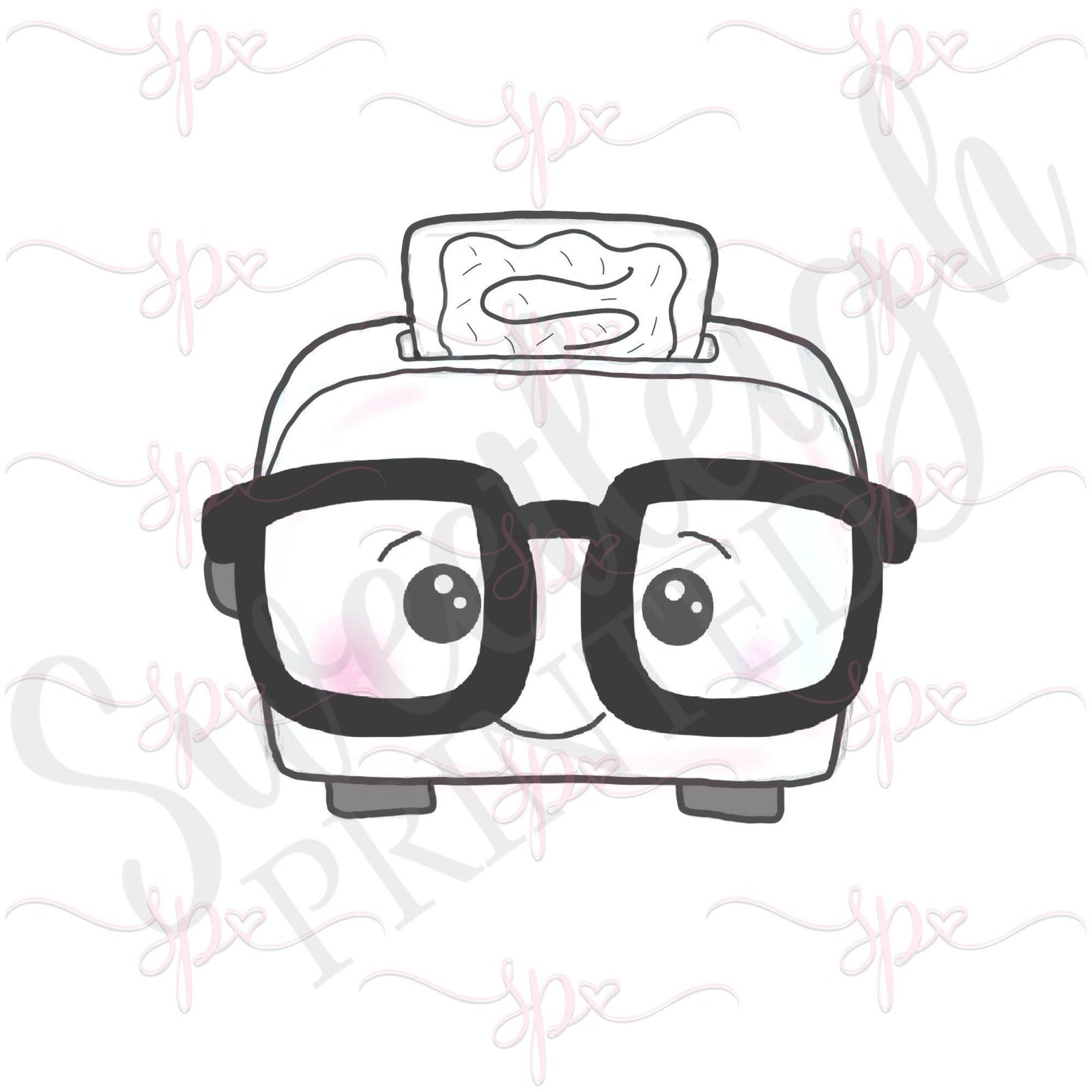 Nerdy Toaster with Poptart Cookie Cutter - Sweetleigh 