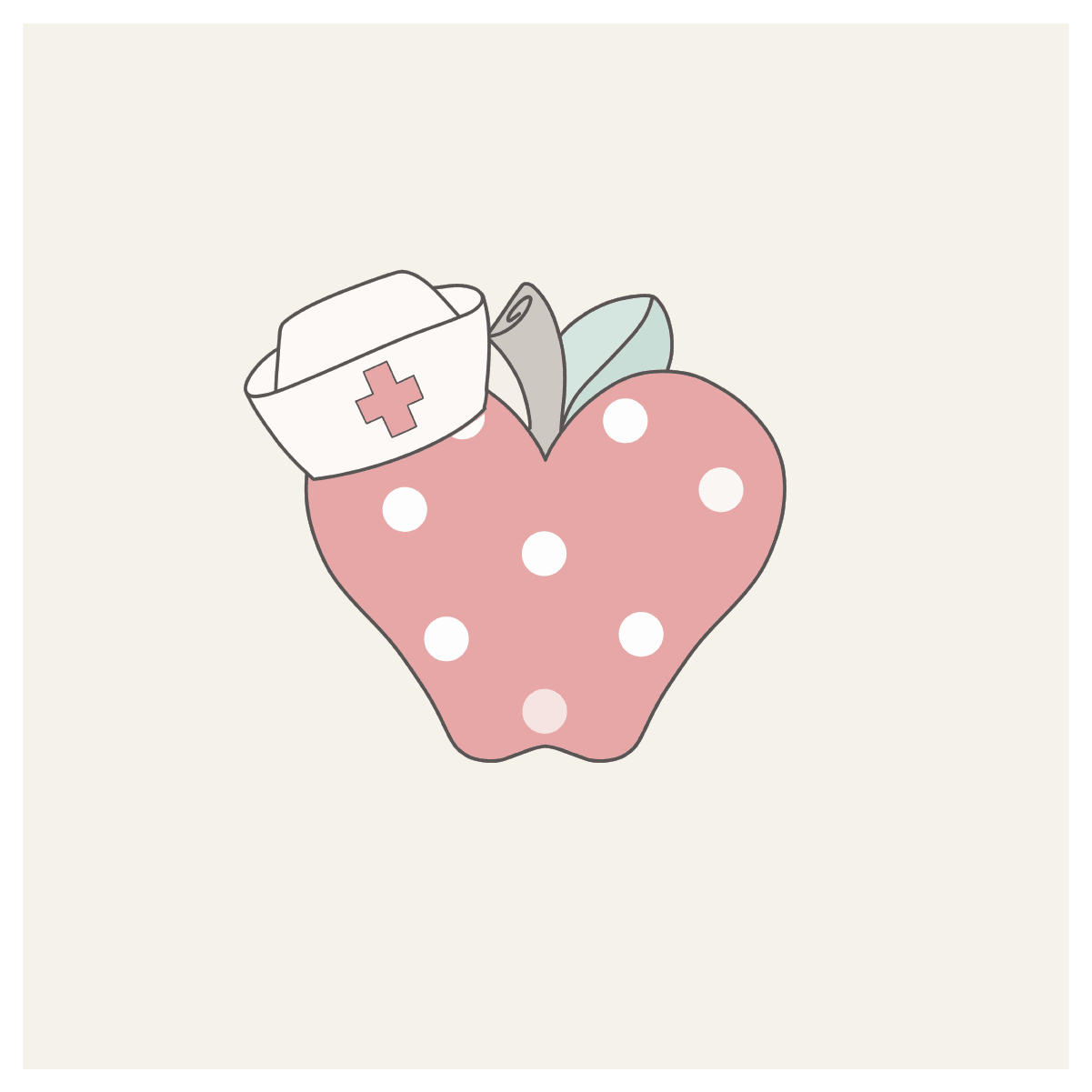 Nurse Apple Cookie Cutter - Sweetleigh 