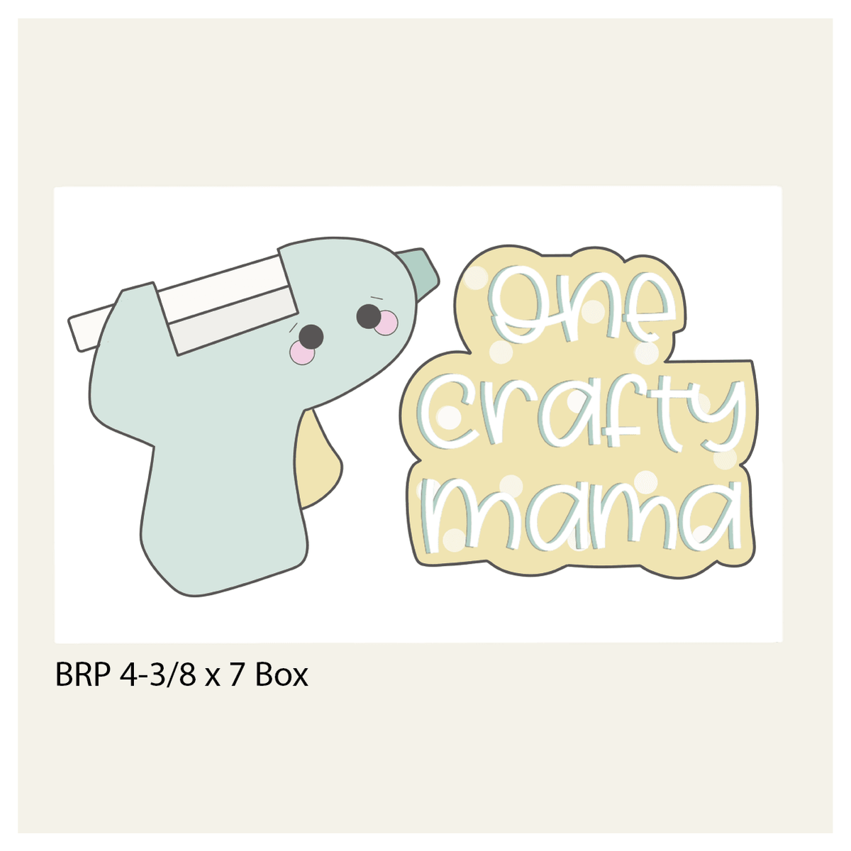 One Crafty Mama Hand Lettered Cookie Cutter - Sweetleigh 