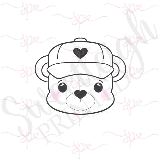 Papa Bear Face Cookie Cutter - Sweetleigh 