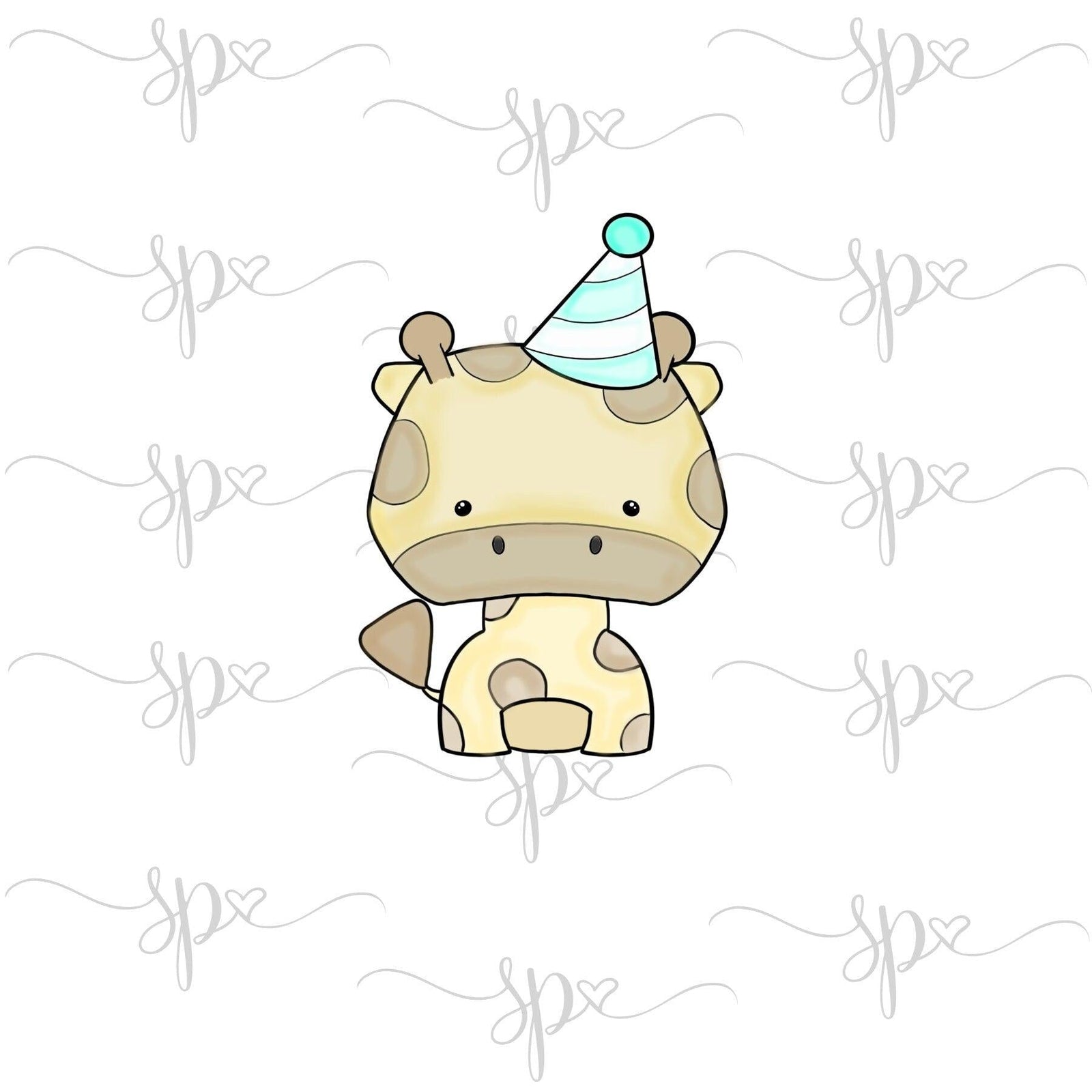 Party Giraffe Cookie Cutter - Sweetleigh 