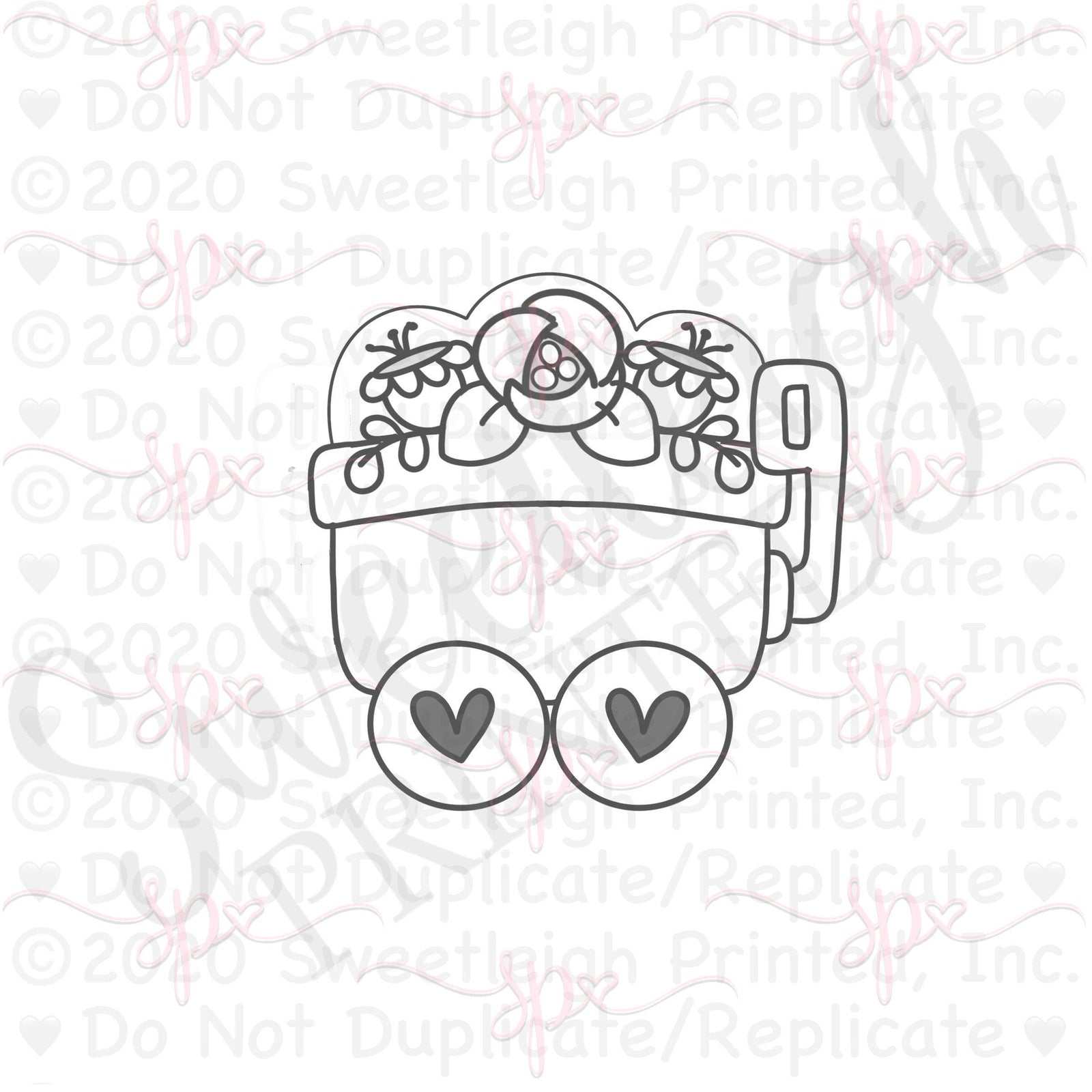 Party Wagon Cookie Cutter - Sweetleigh 