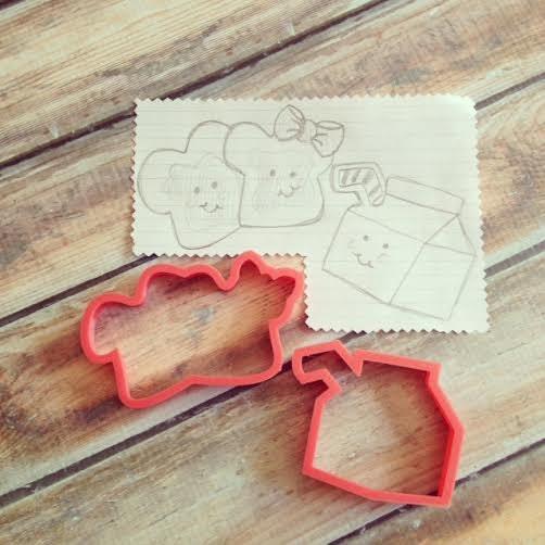 Peanut Butter Prelly Couple Cookie Cutter - Sweetleigh 