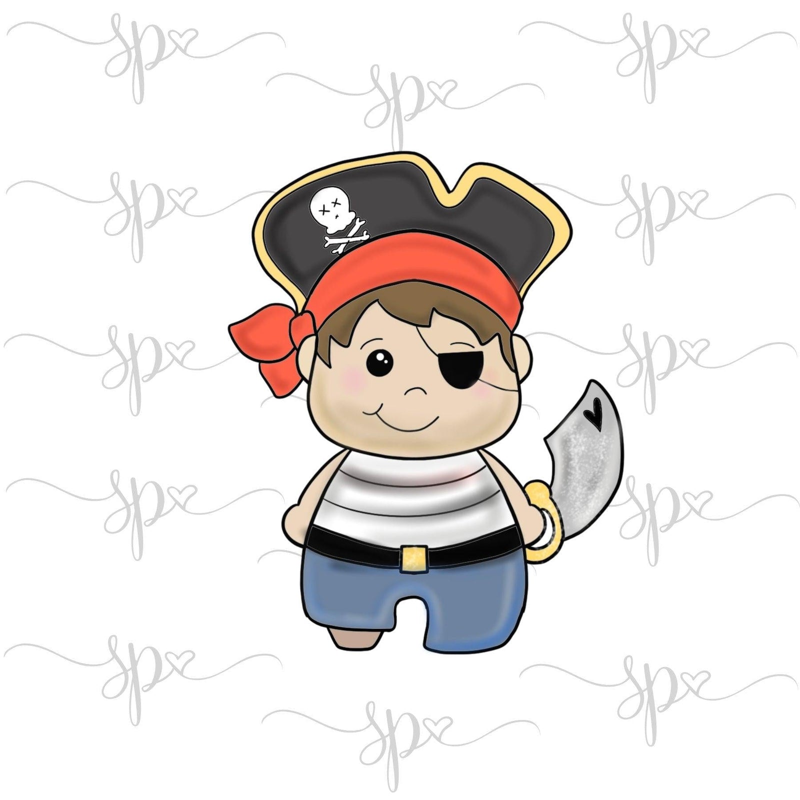 Peg Leg Pirate Cookie Cutter - Sweetleigh 