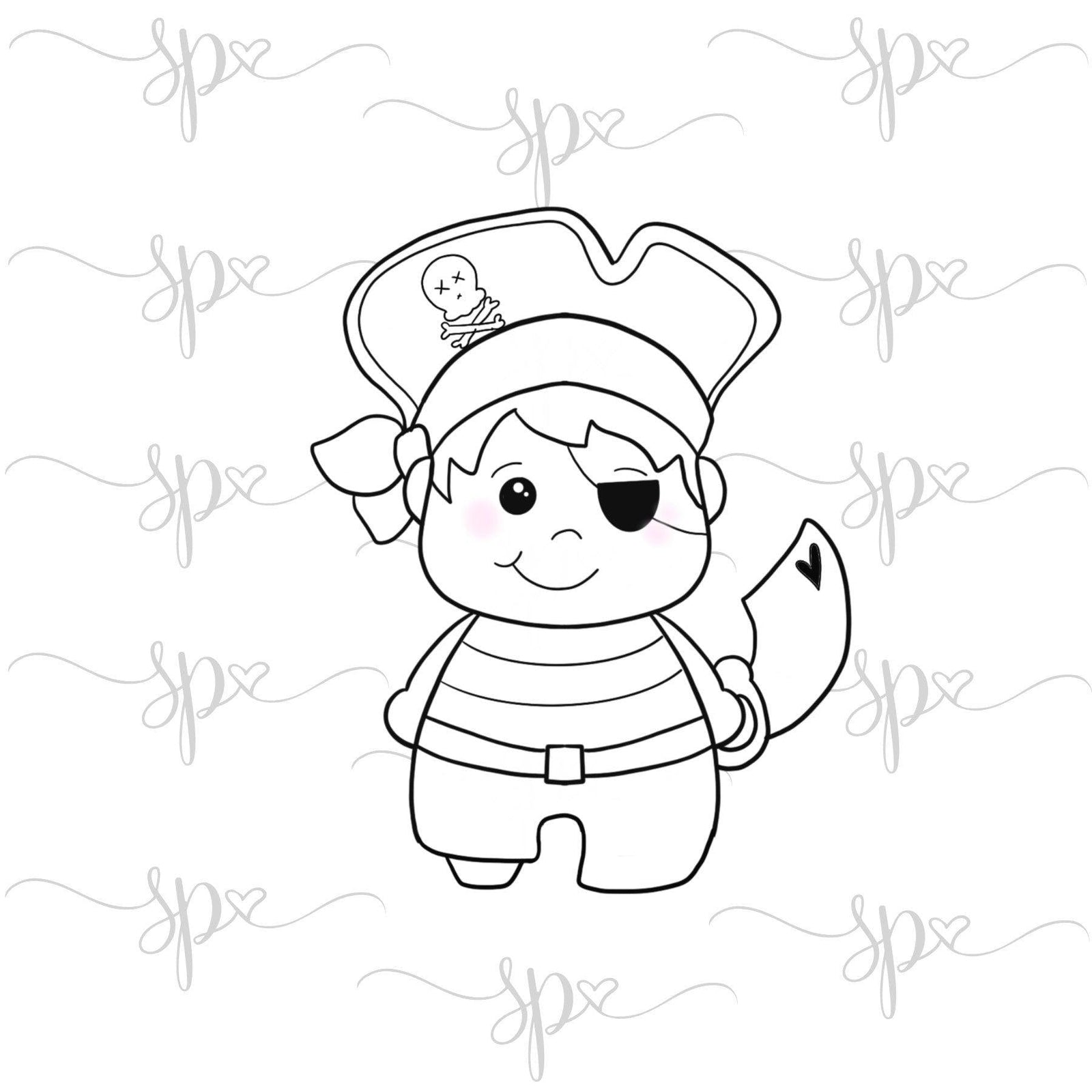 Peg Leg Pirate Cookie Cutter - Sweetleigh 