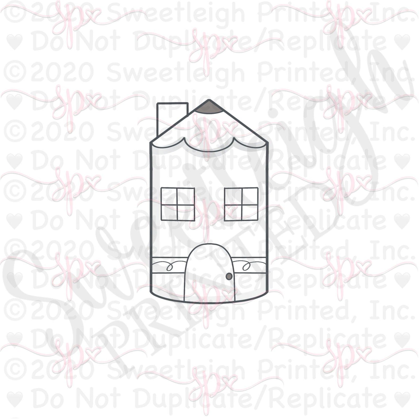 Pencil House Cookie Cutter - Sweetleigh 