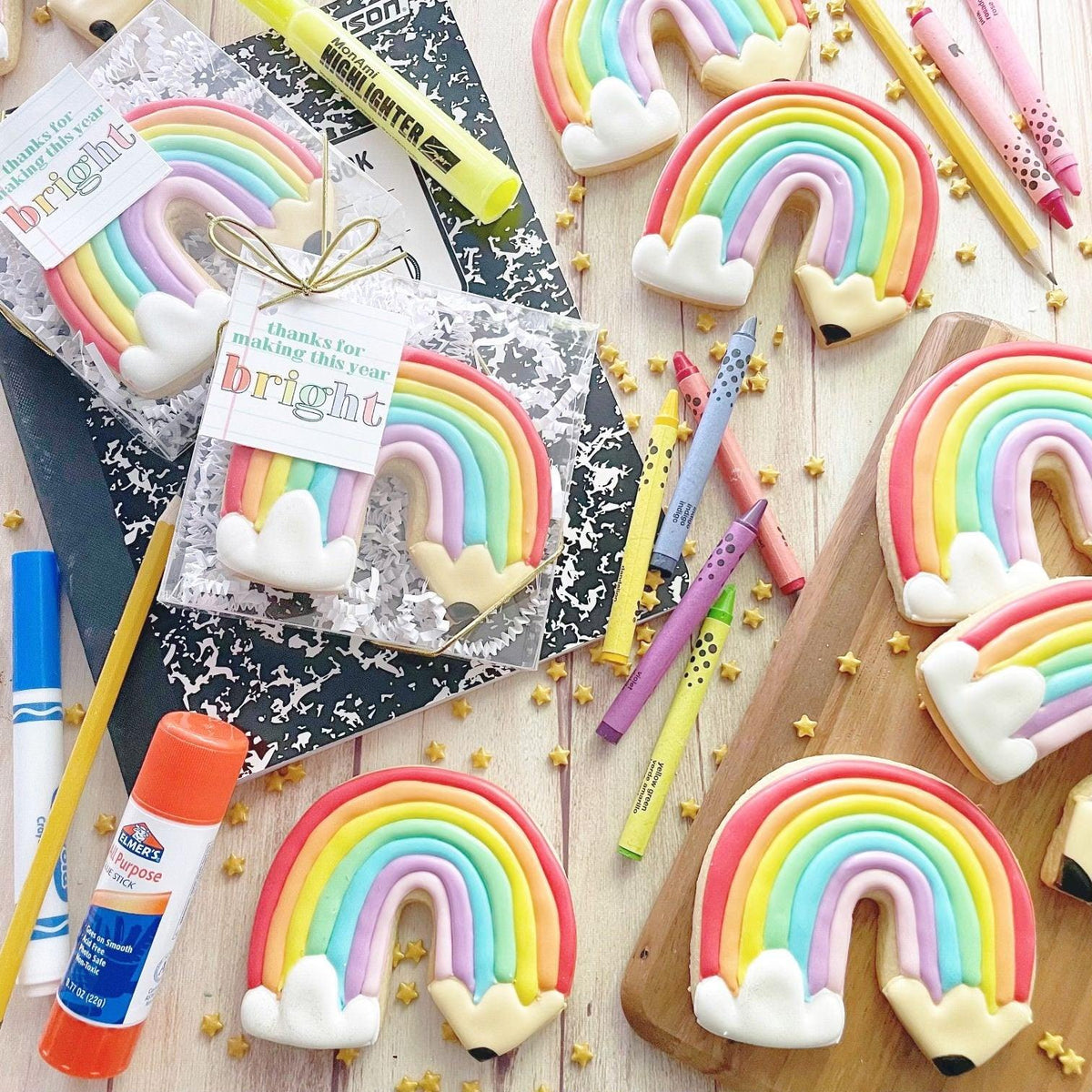 Pencil Rainbow Cookie Cutter - Sweetleigh 