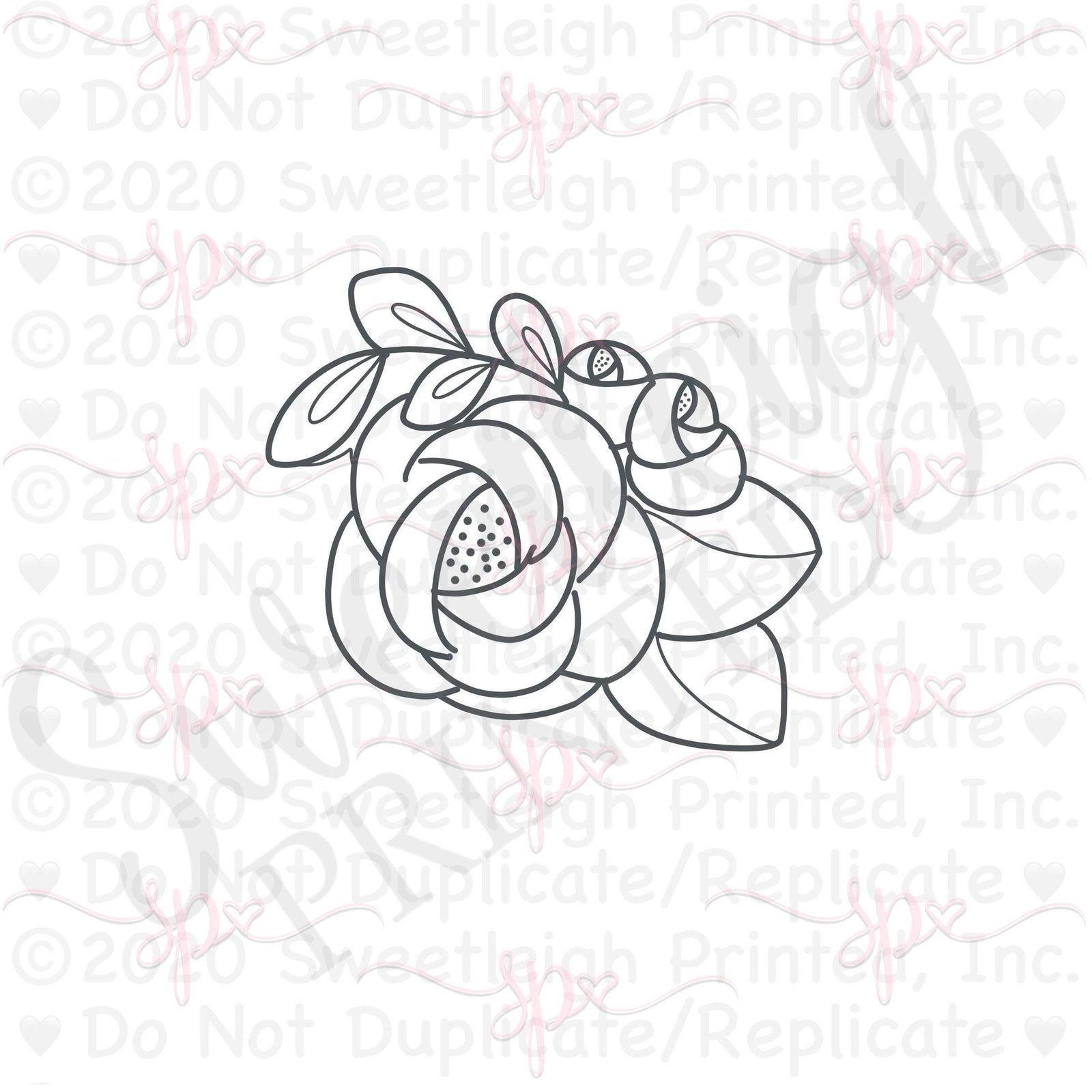 Peony Cookie Cutter - Sweetleigh 