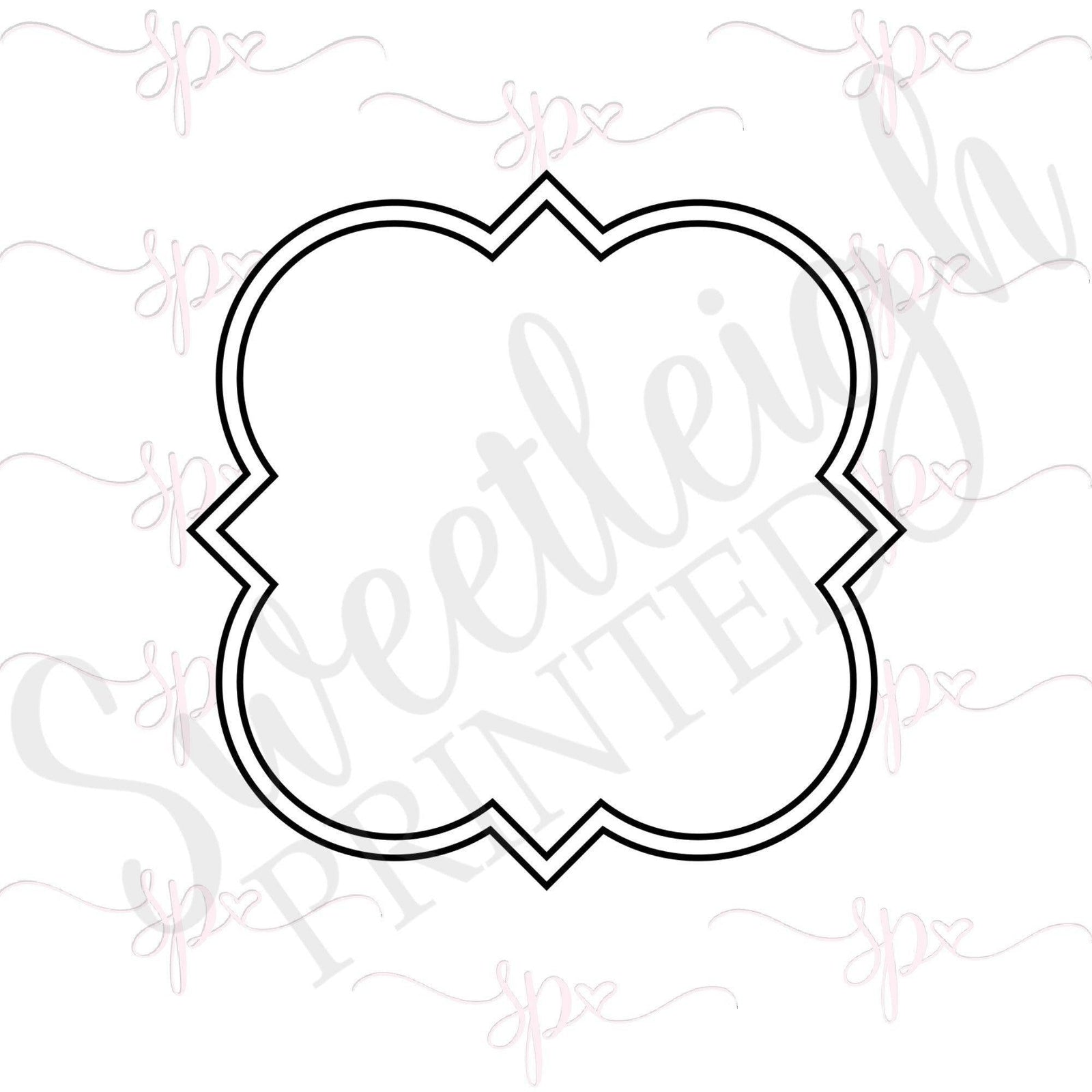 Phi Mu Plaque Cookie Cutter - Sweetleigh 