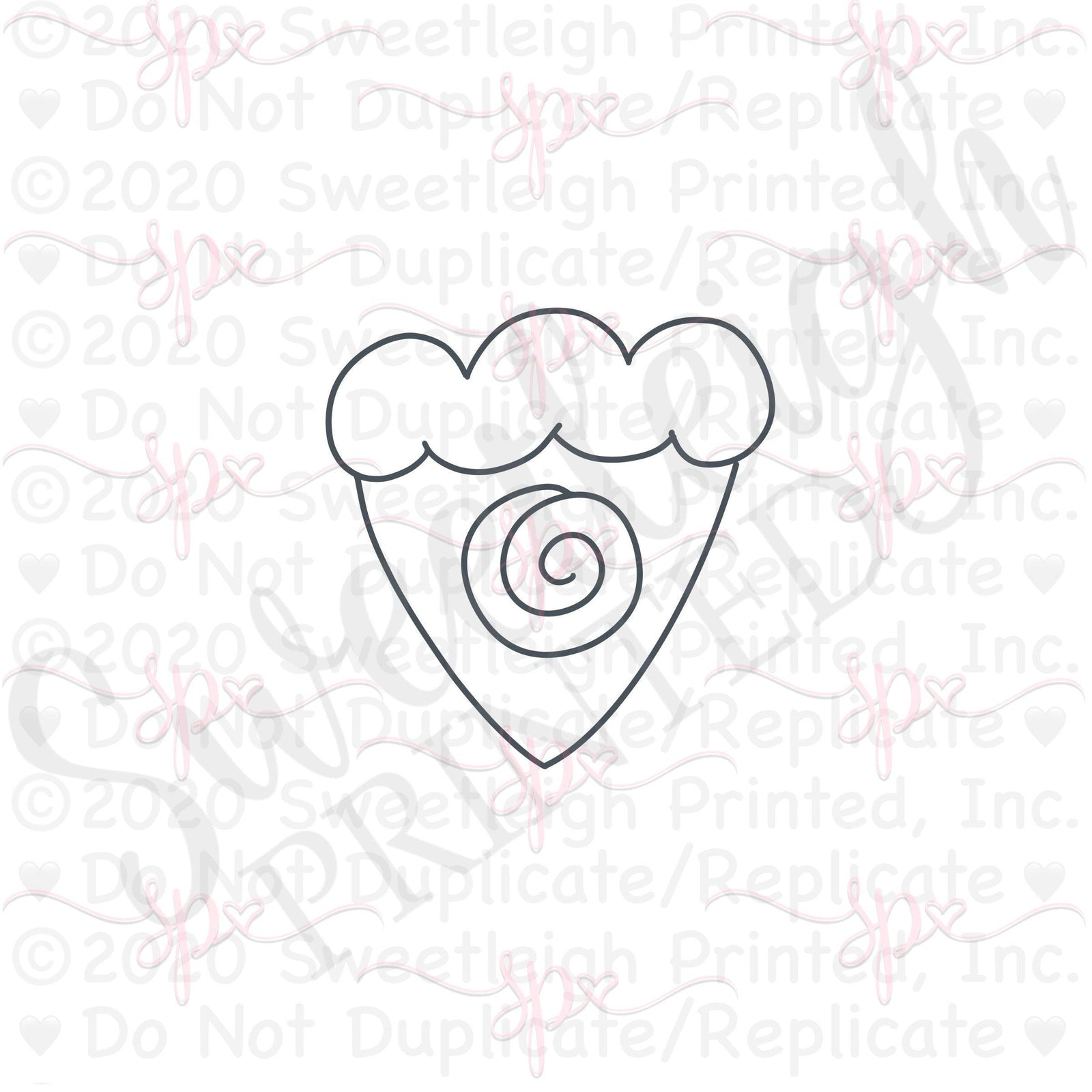 Pie Slice 2018 Cookie Cutter - Sweetleigh 