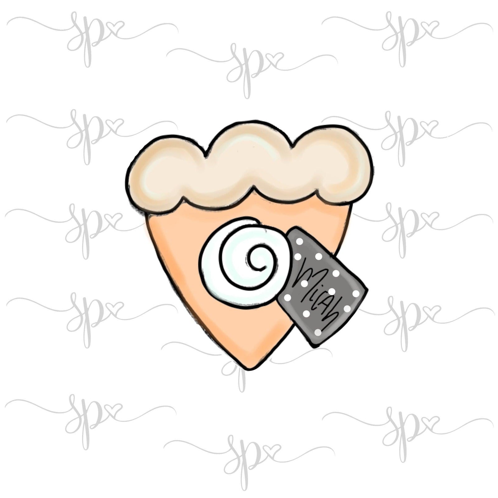 Pie Slice with Tag Cookie Cutter - Sweetleigh 