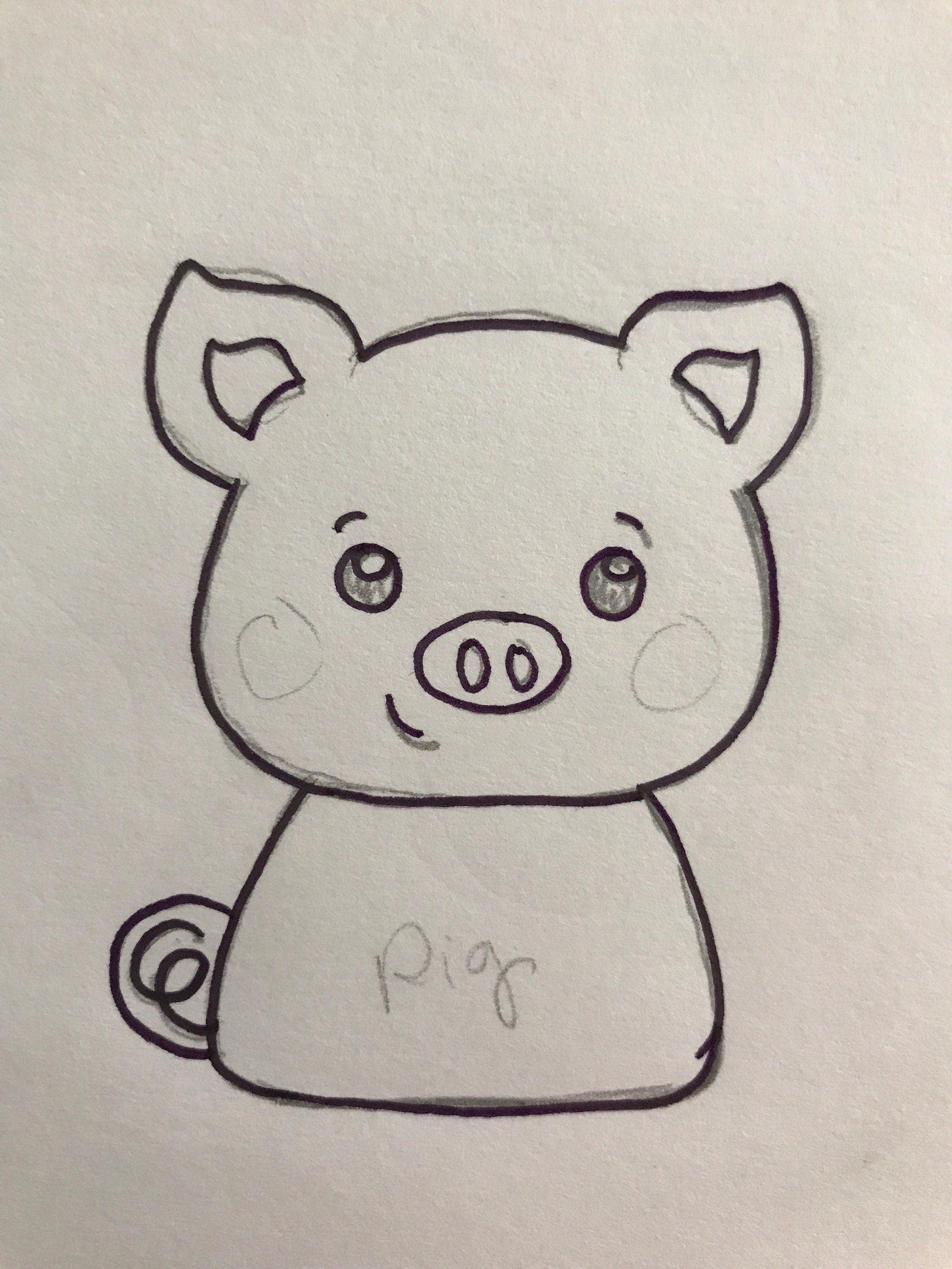 Pig Cookie Cutter. Farm Animal Cookie Cutter. - Sweetleigh 