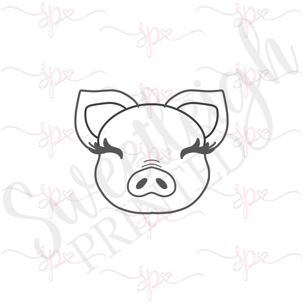 Pig Face 2020 Cookie Cutter - Sweetleigh 