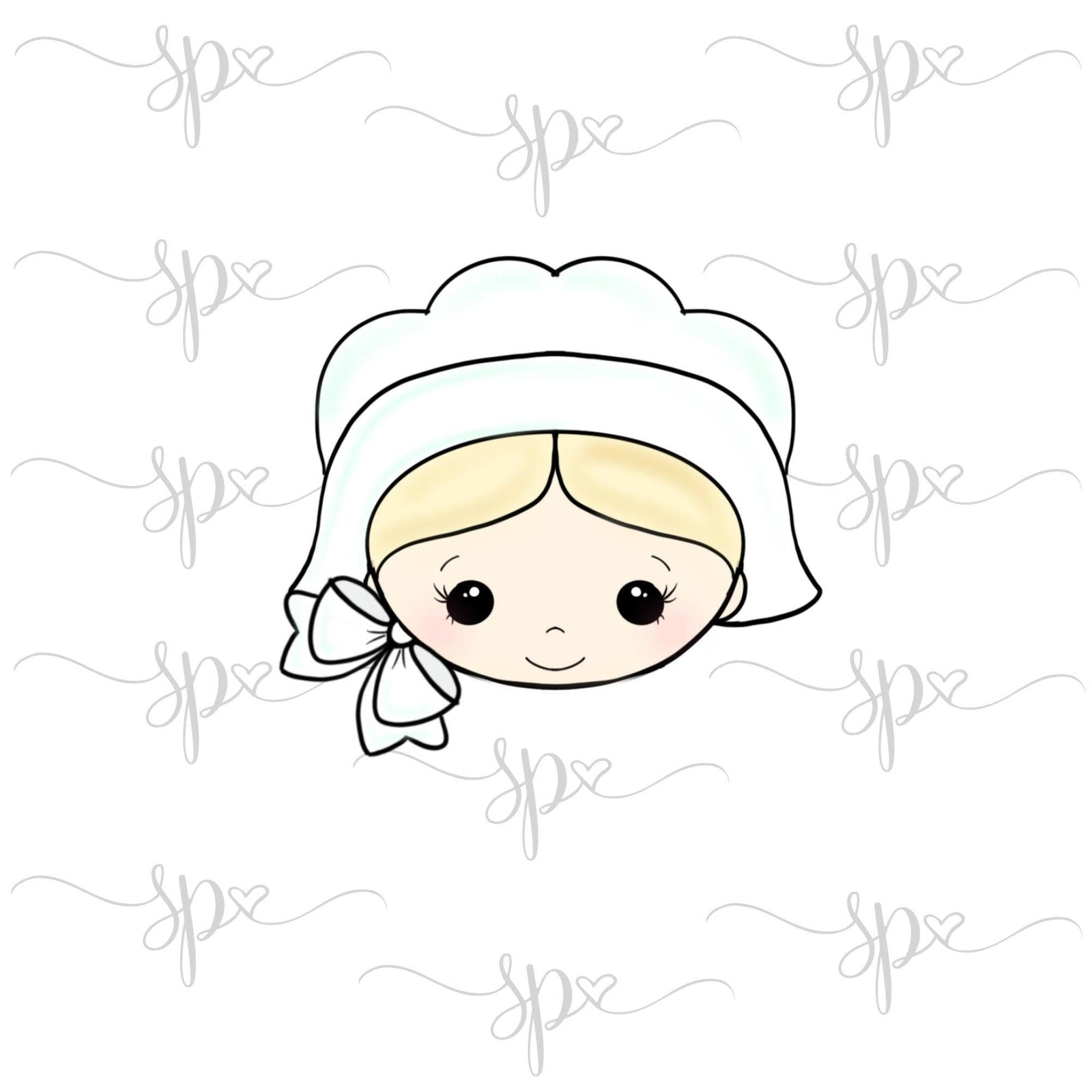 Pilgrim Girl Face 2019 Cookie Cutter - Sweetleigh 