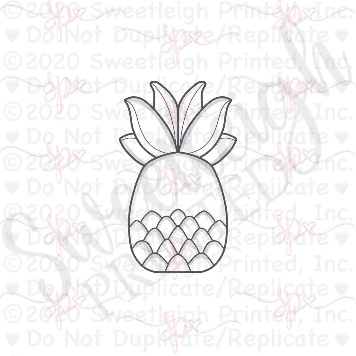 Pineapple Cookie Cutter - Sweetleigh 