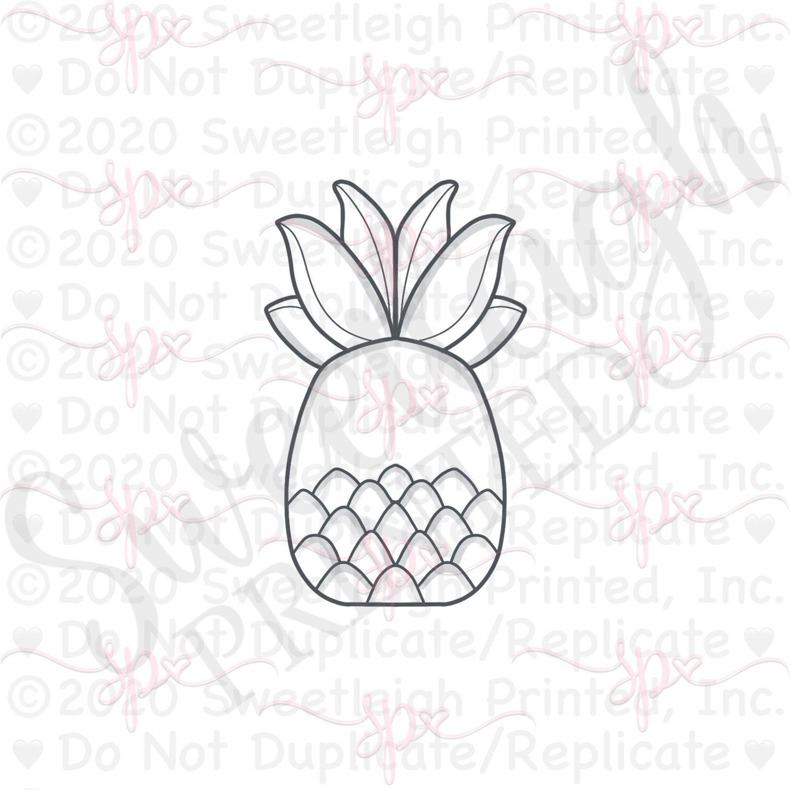 Pineapple Cookie Cutter - Sweetleigh 