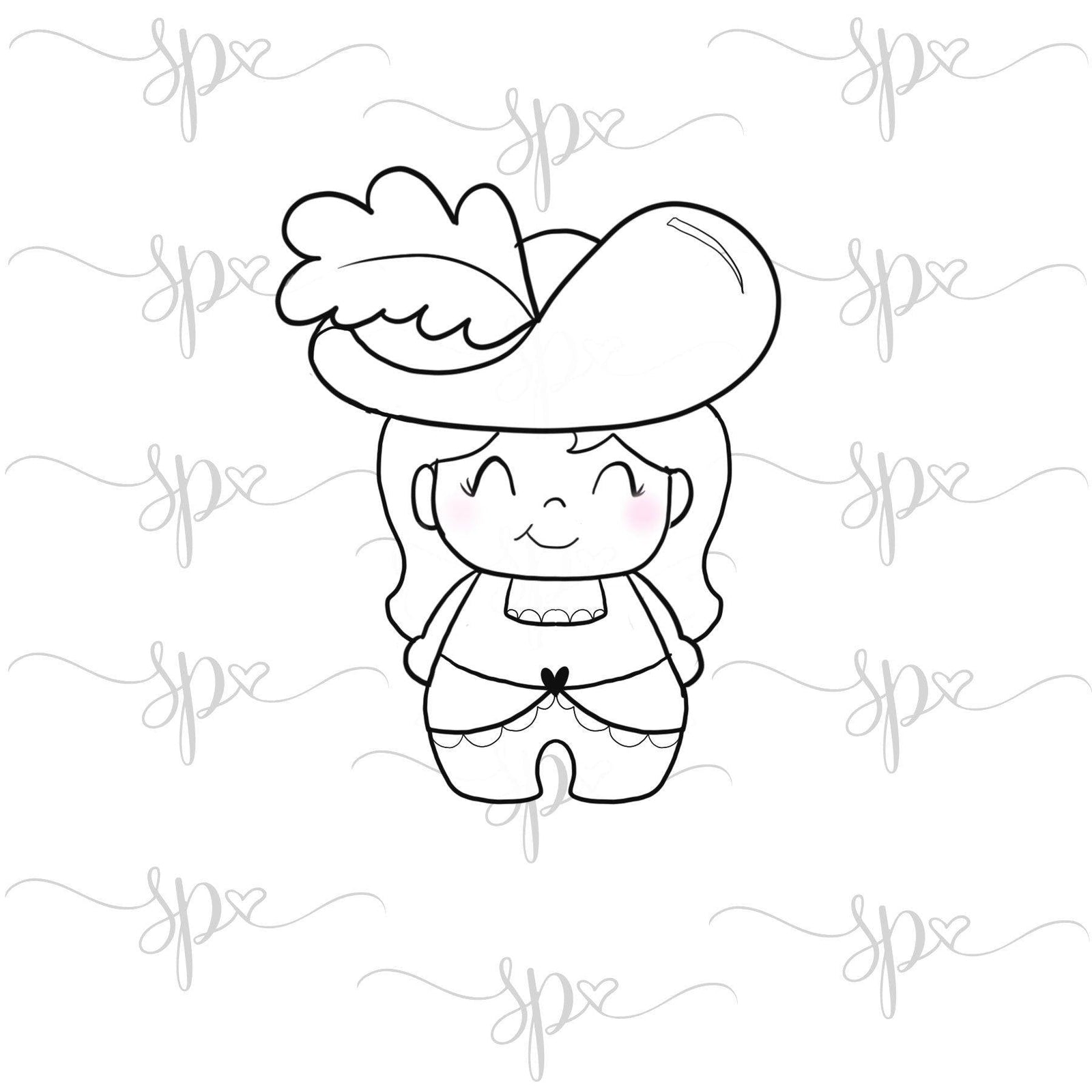 Pirate Girl Cookie Cutter - Sweetleigh 