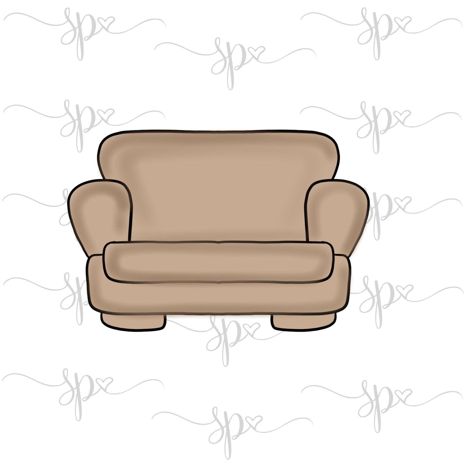 Pivot Couch Cookie Cutter - Sweetleigh 