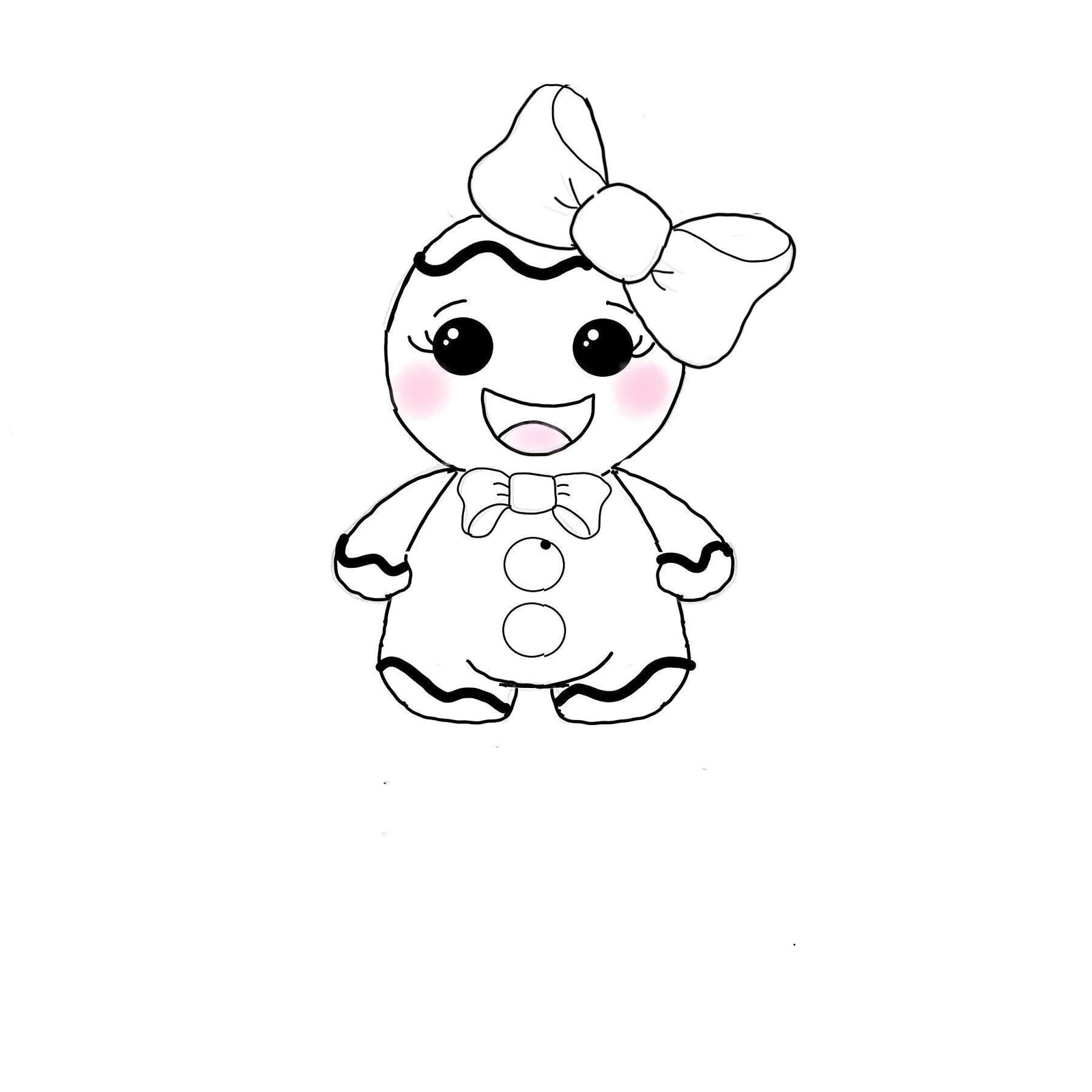 Plump Girl Gingerbread Cookie Cutter - Sweetleigh 