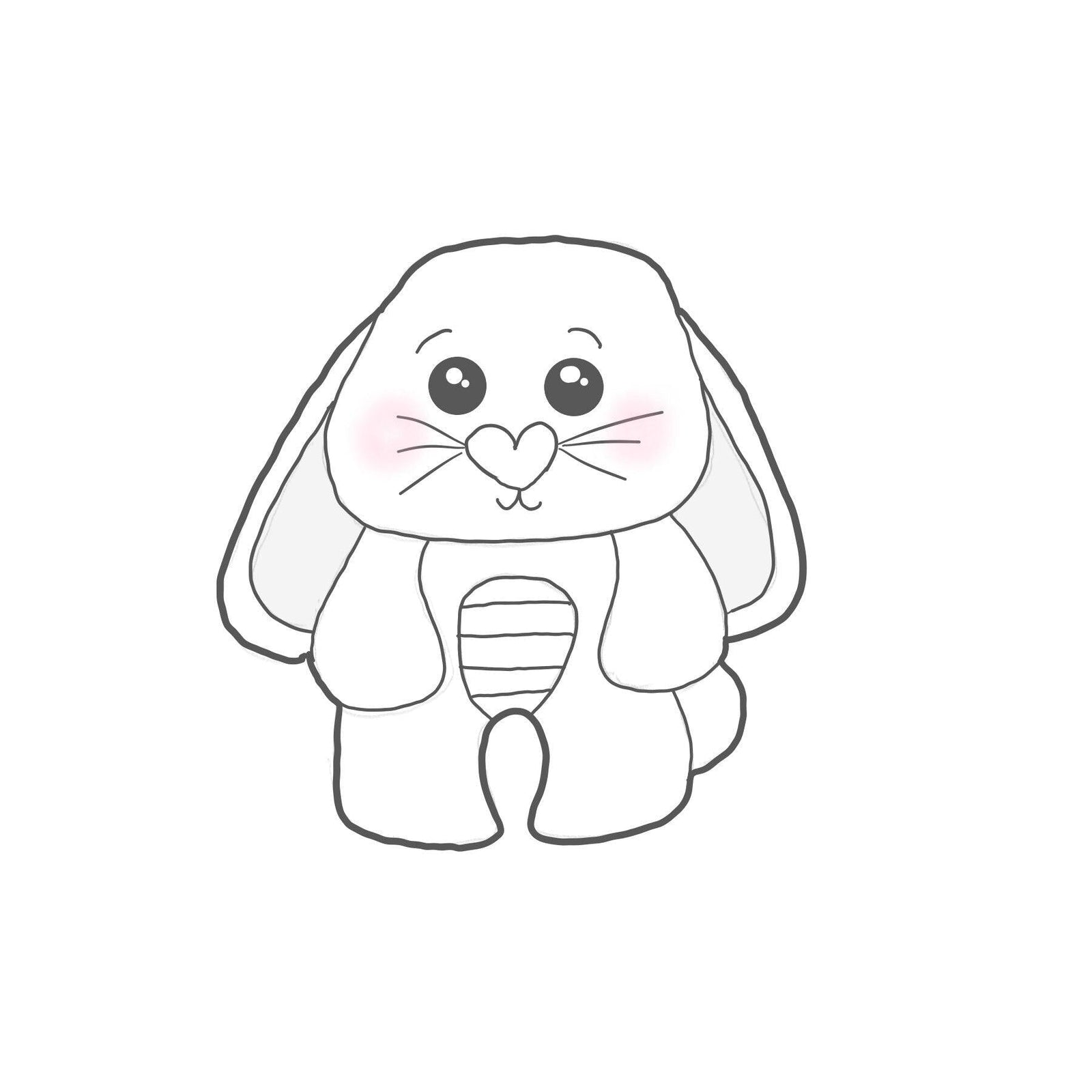 Plush Bunny Cookie Cutter - Sweetleigh 