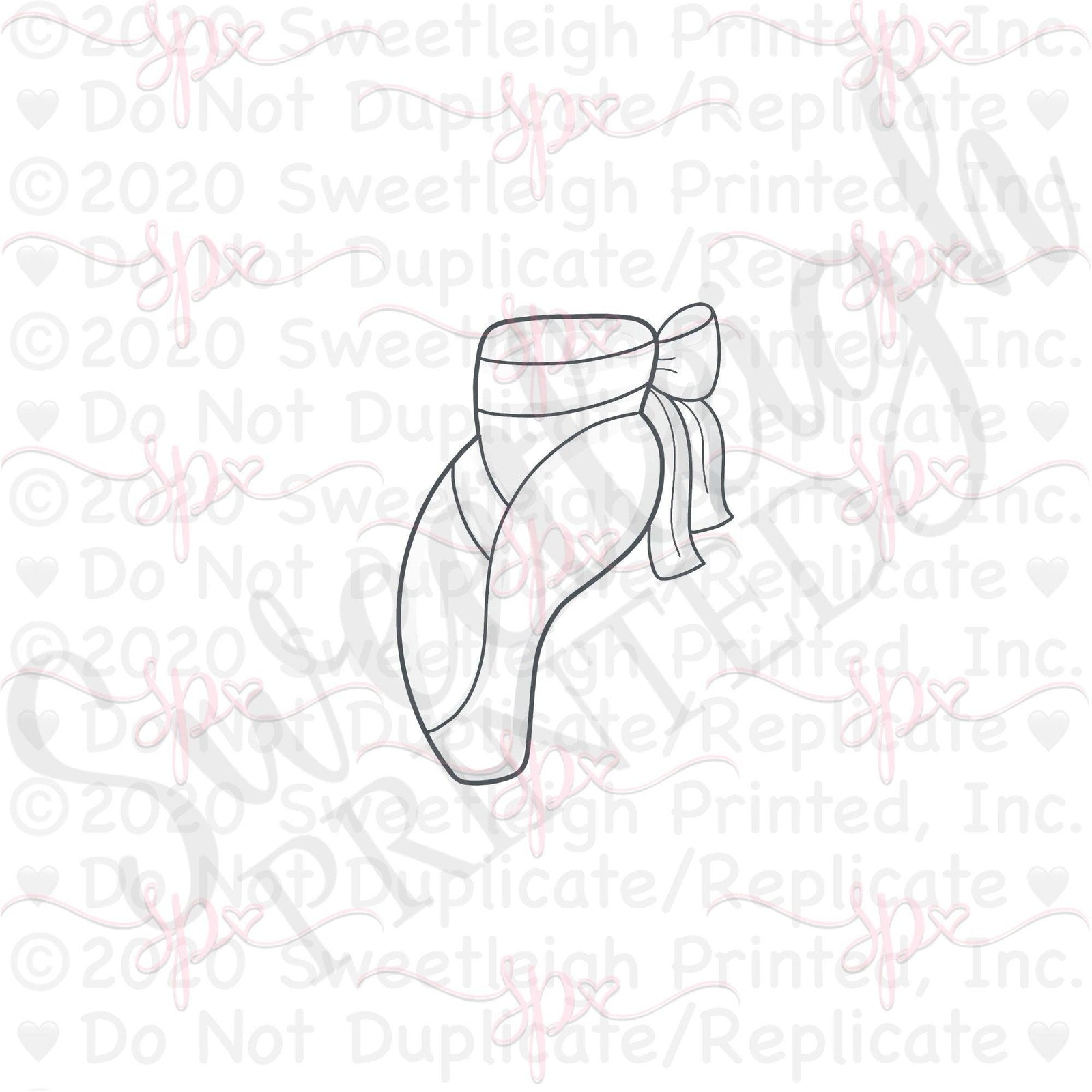 Pointe Shoe Cookie Cutter - Sweetleigh 