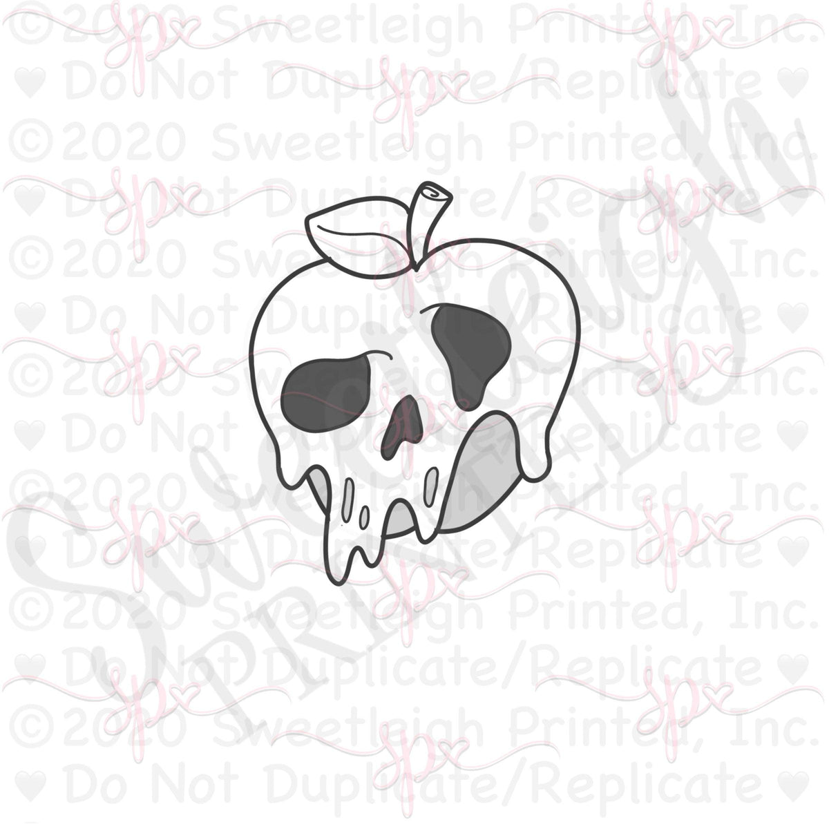 Poison Apple Cookie Cutter - Sweetleigh 