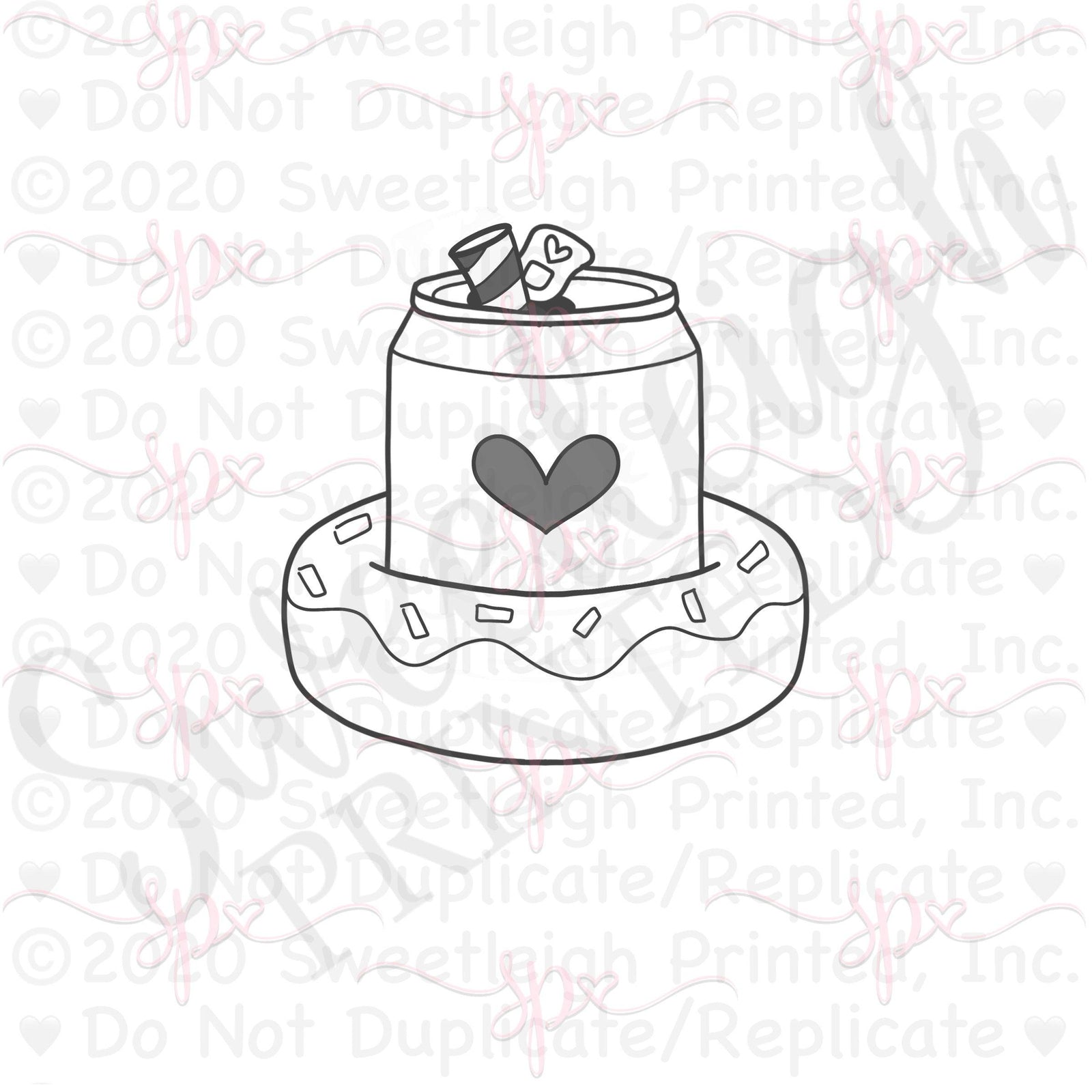 Pool Float with Can and Straw - Sweetleigh 