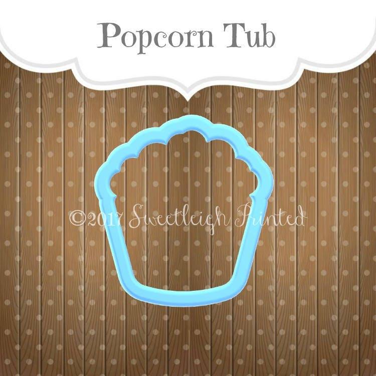 Popcorn Bucket Cookie Cutter - Sweetleigh 