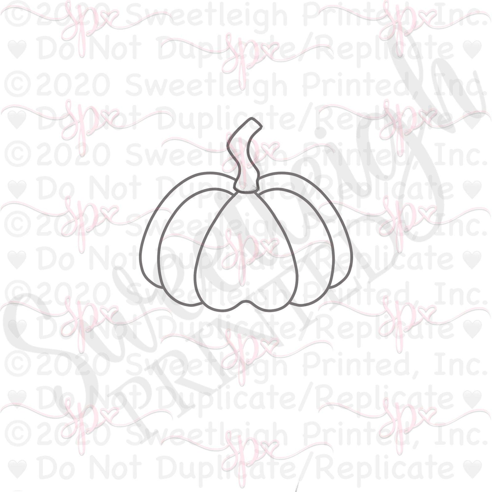 Porcelain Pumpkin Cookie Cutter - Sweetleigh 