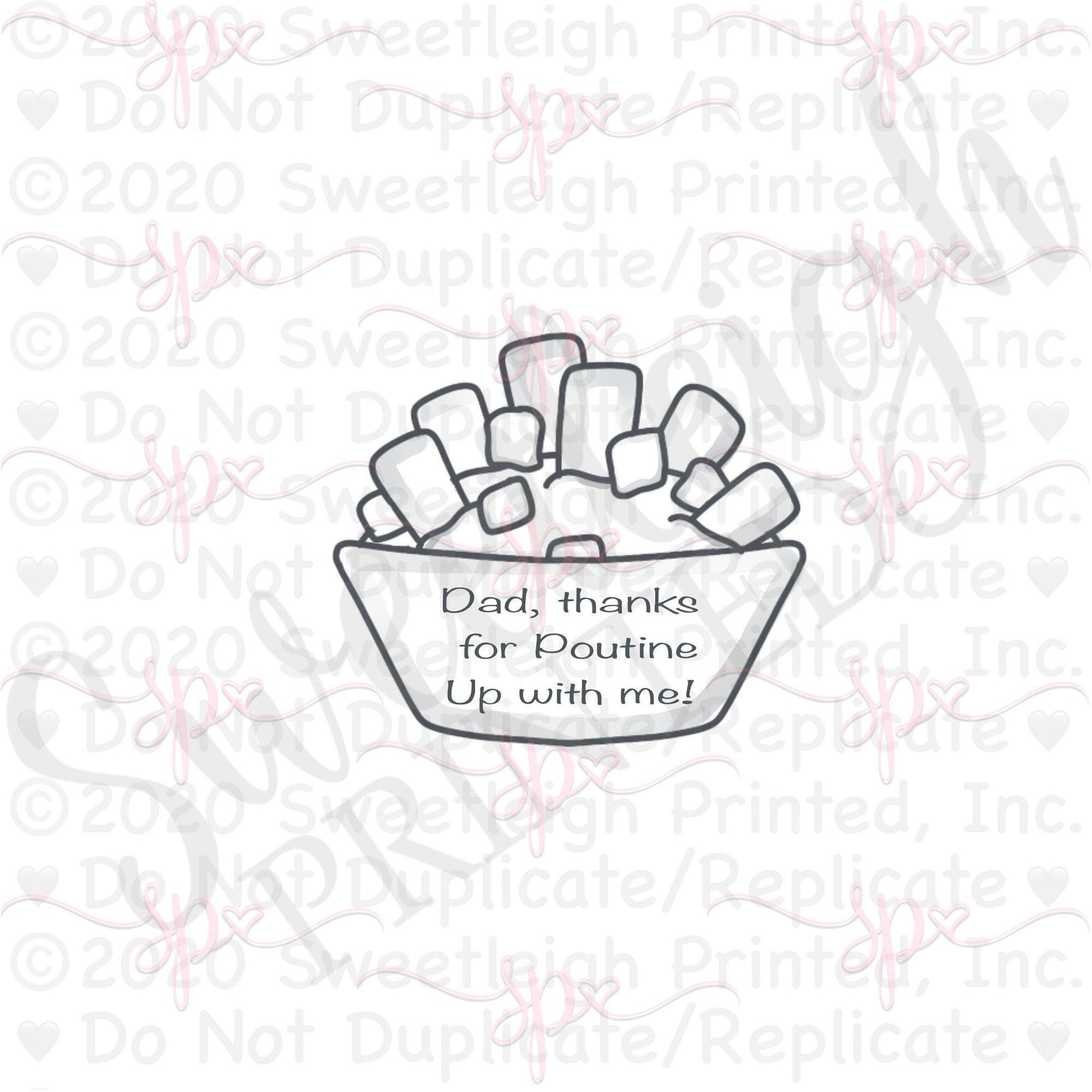 Poutine Cookie Cutter - Sweetleigh 