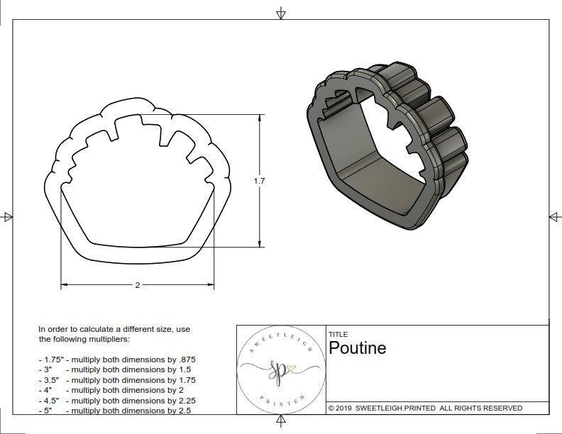 Poutine Cookie Cutter - Sweetleigh 