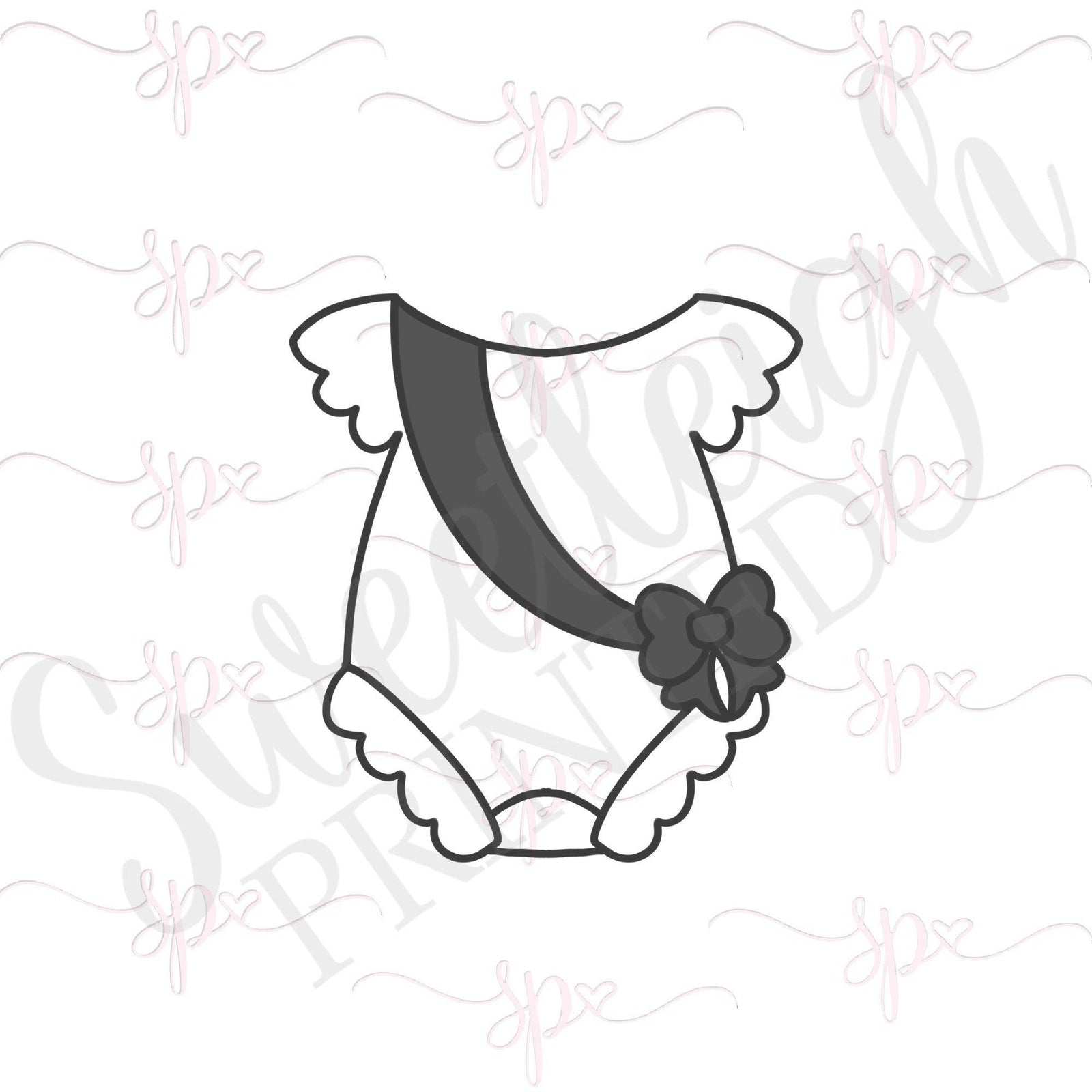 Princess Onesie Cookie Cutter - Sweetleigh 