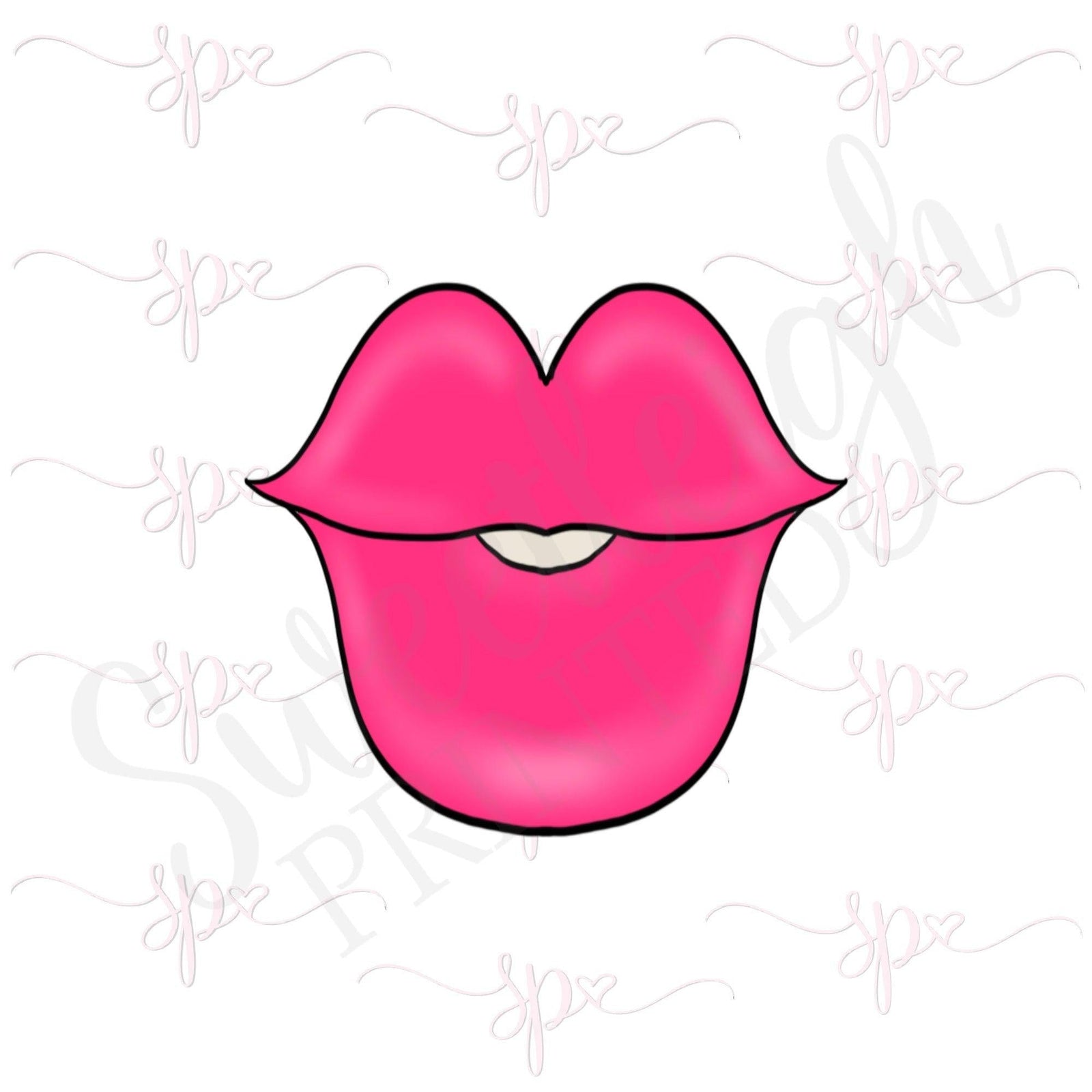 Puffy Lips Cookie Cutter - Sweetleigh 