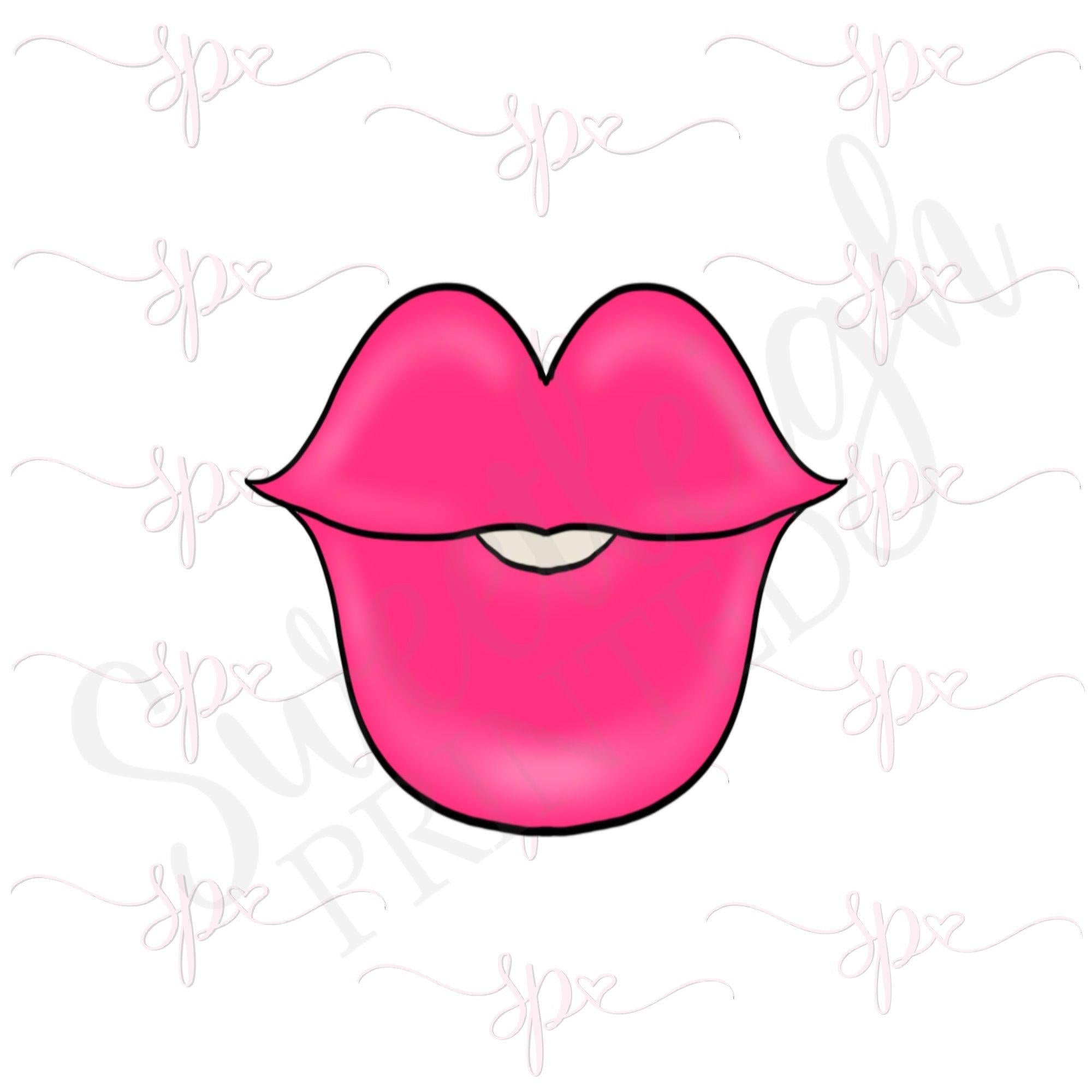 Puffy Lips Cookie Cutter - Sweetleigh 