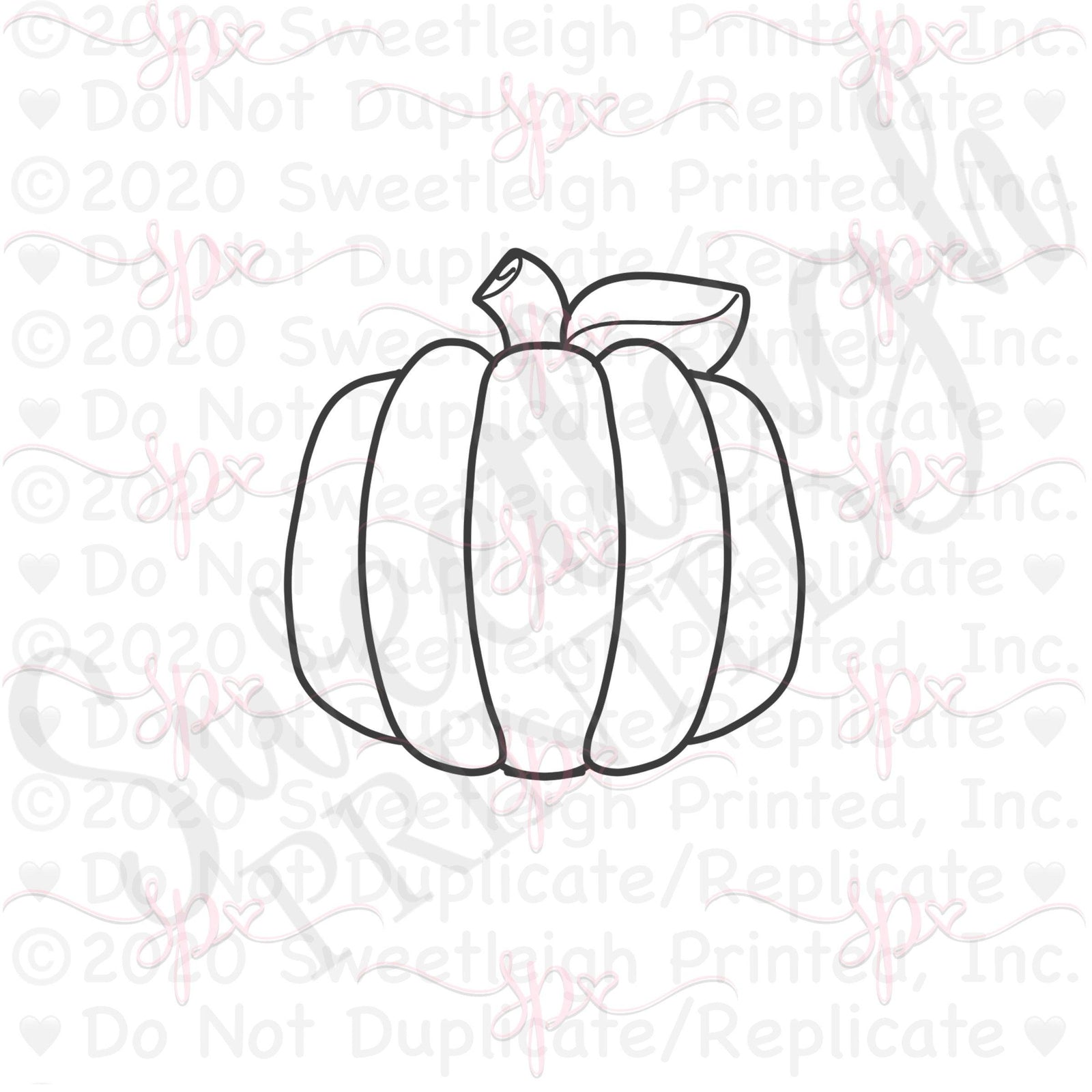 Pumpkin 2020 Cookie Cutter - Sweetleigh 
